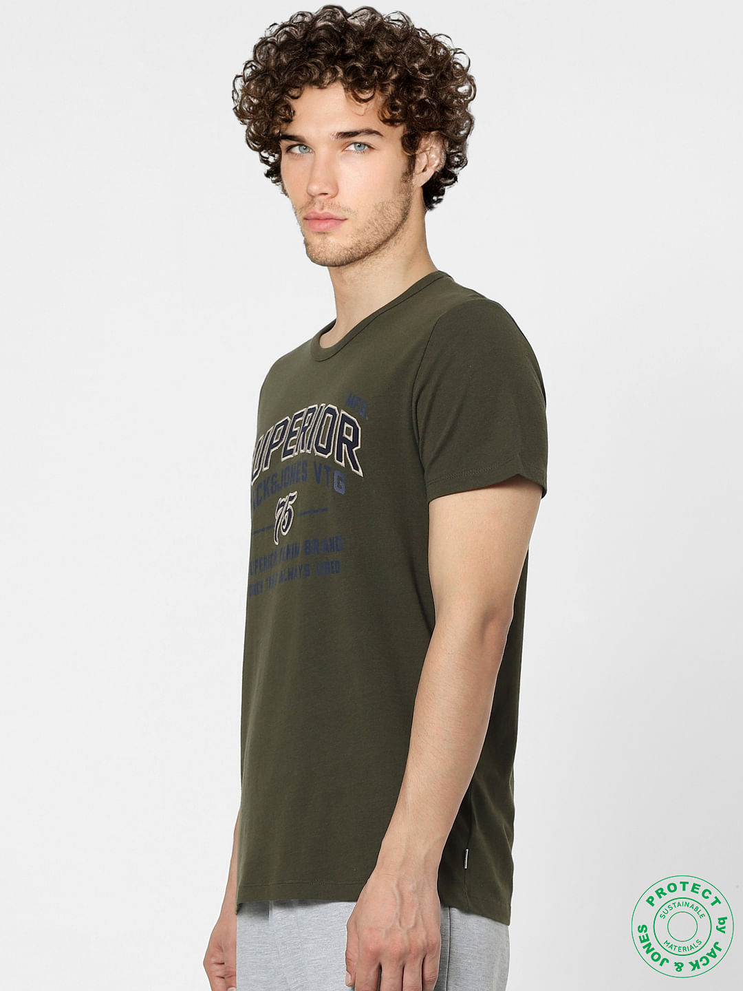 Green Graphic Print T-shirt