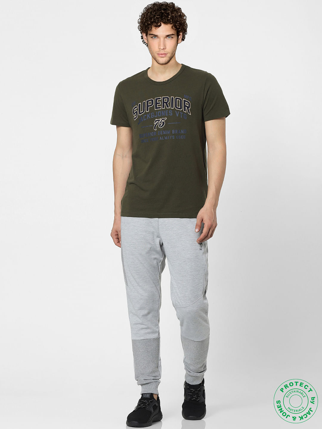 Green Graphic Print T-shirt