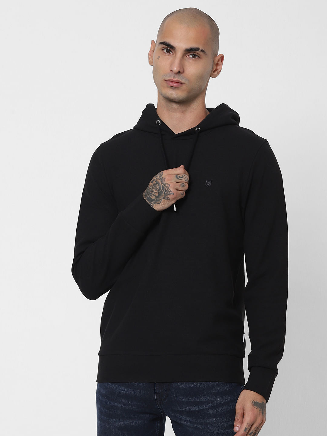 Black Hooded Sweatshirt