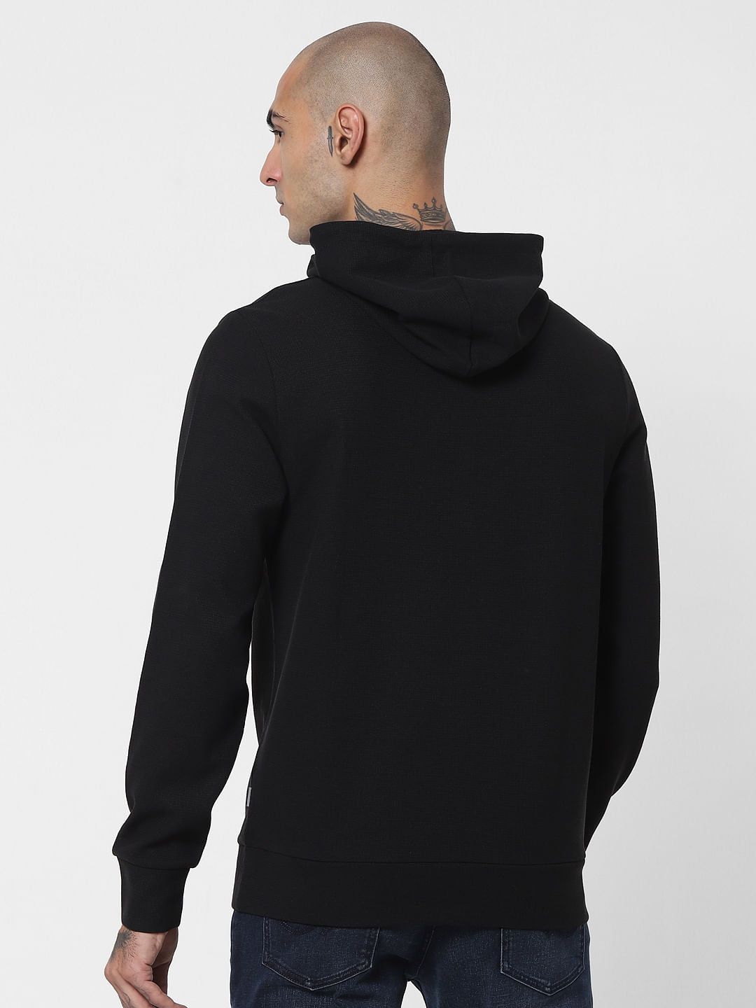 Black Hooded Sweatshirt