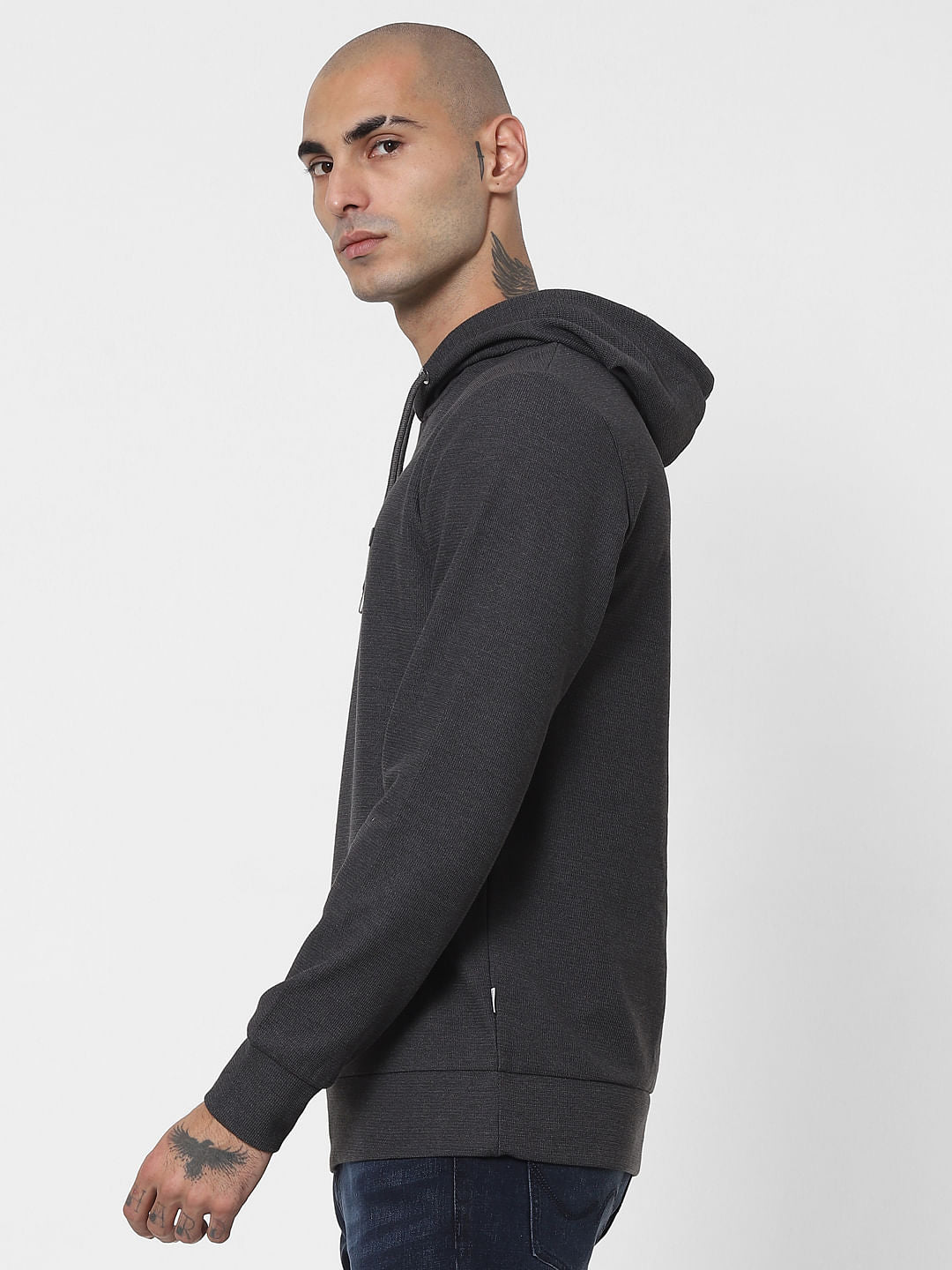 Grey Hooded Sweatshirt