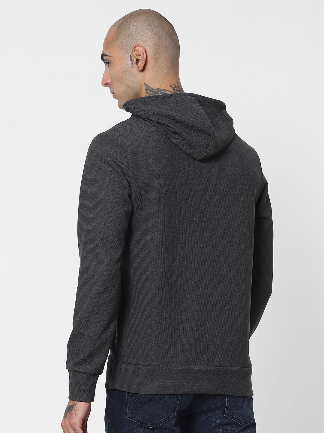 Grey Hooded Sweatshirt