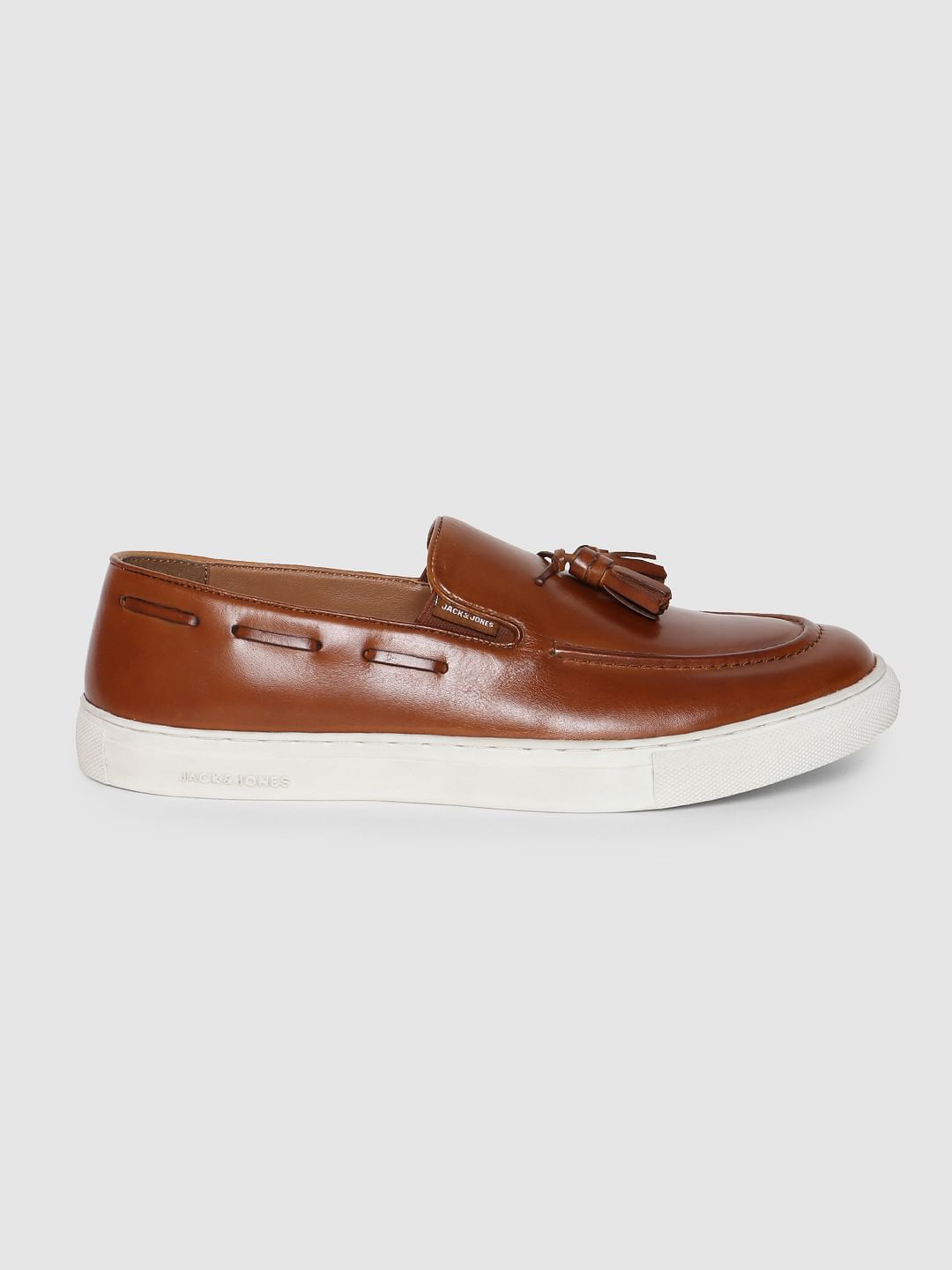 Brown Tassel Loafers - 6