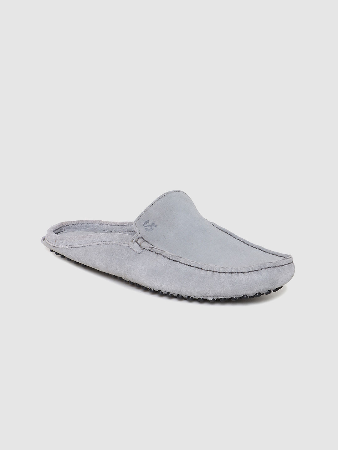 Grey Slip On Loafers