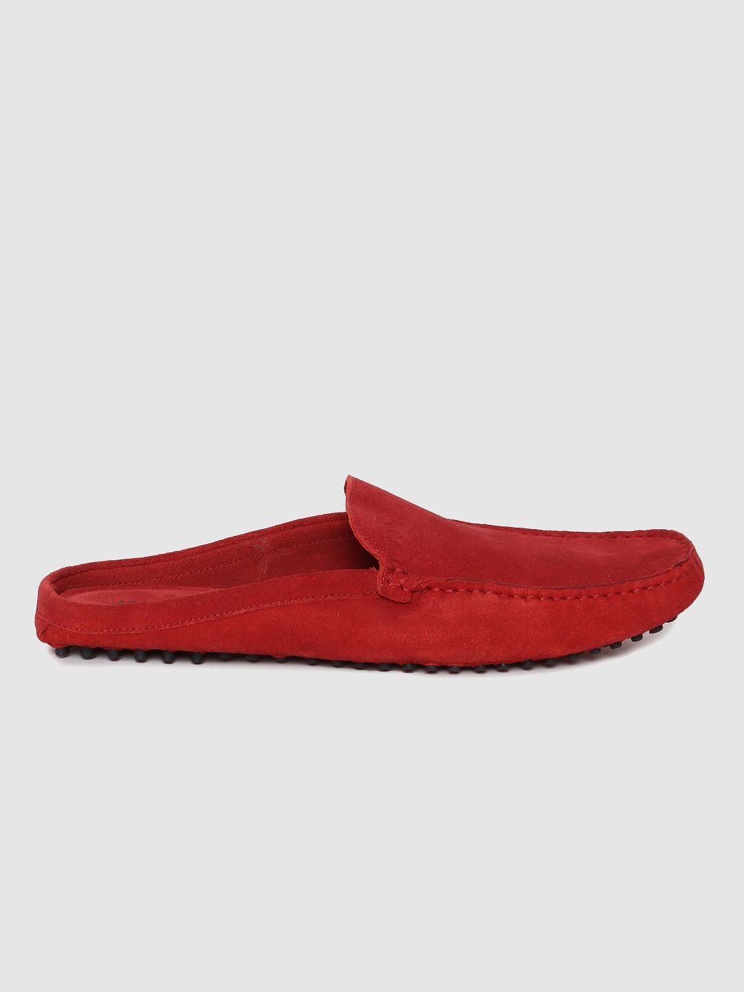 Red Slip On Loafers - 6