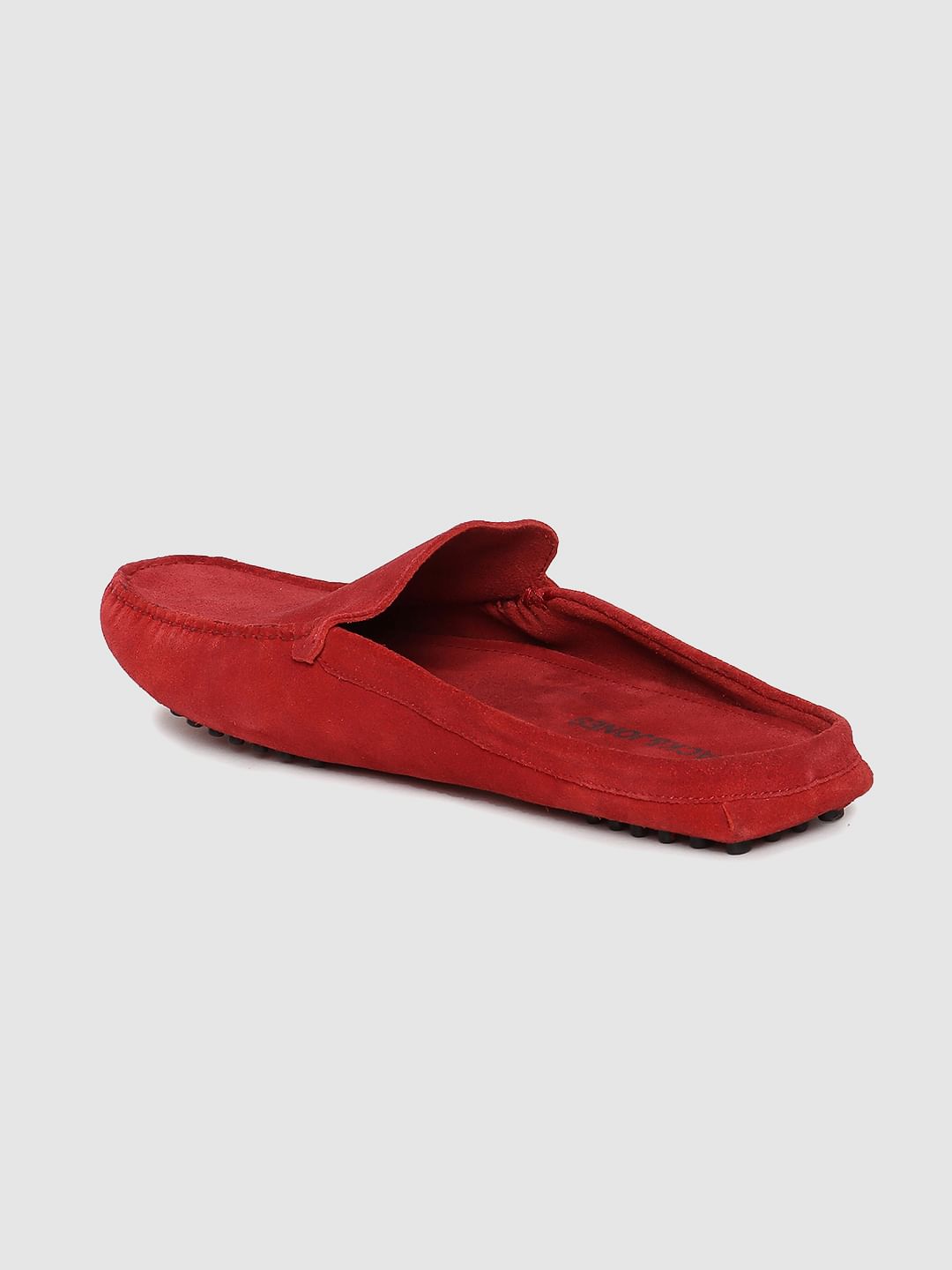 Red Slip On Loafers
