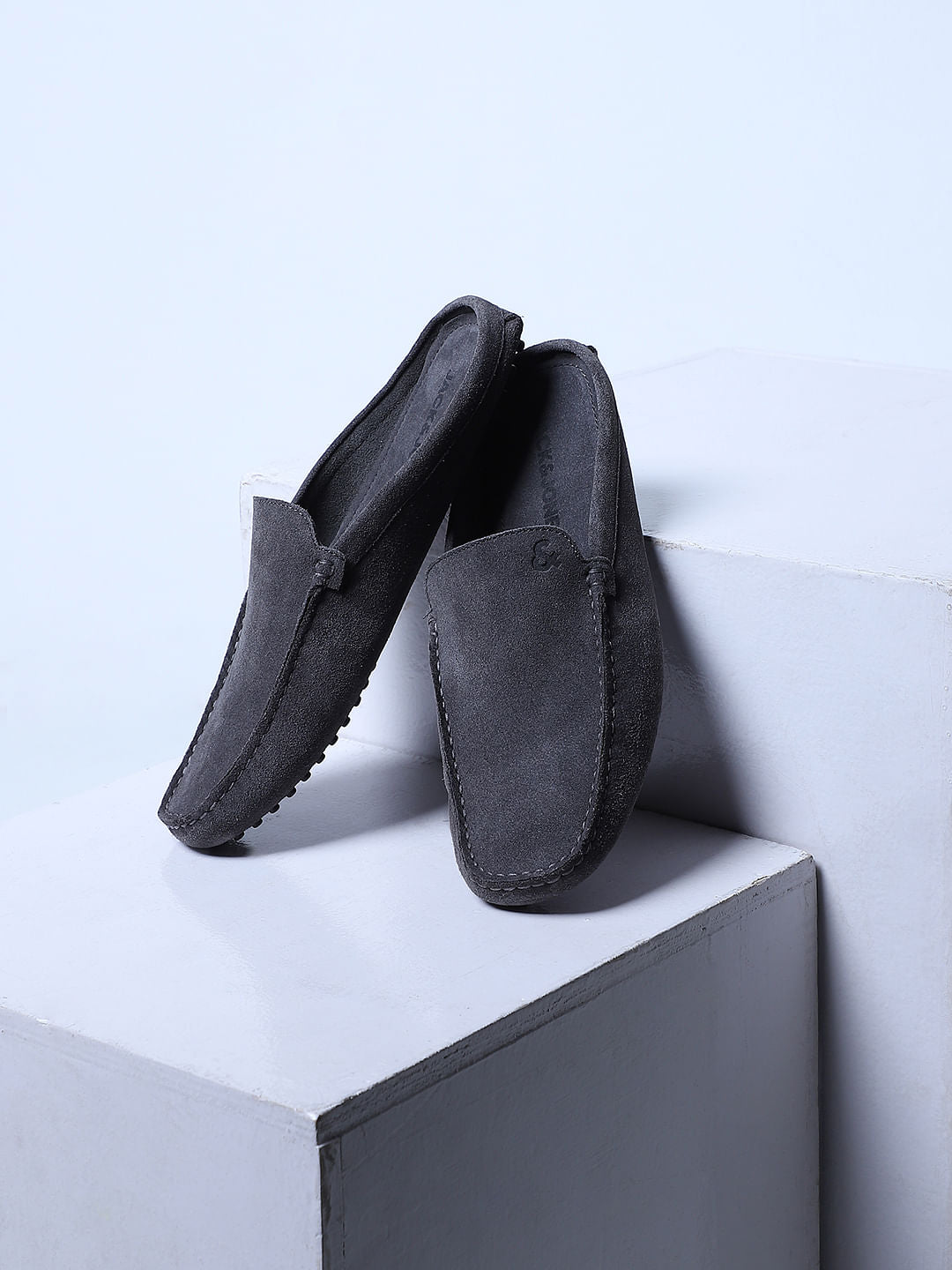 Black Suede Loafers - 6