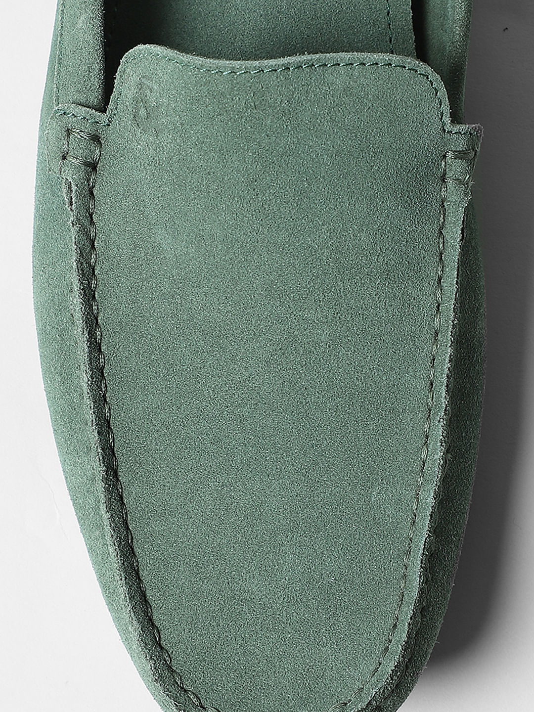 Green Suede Loafers