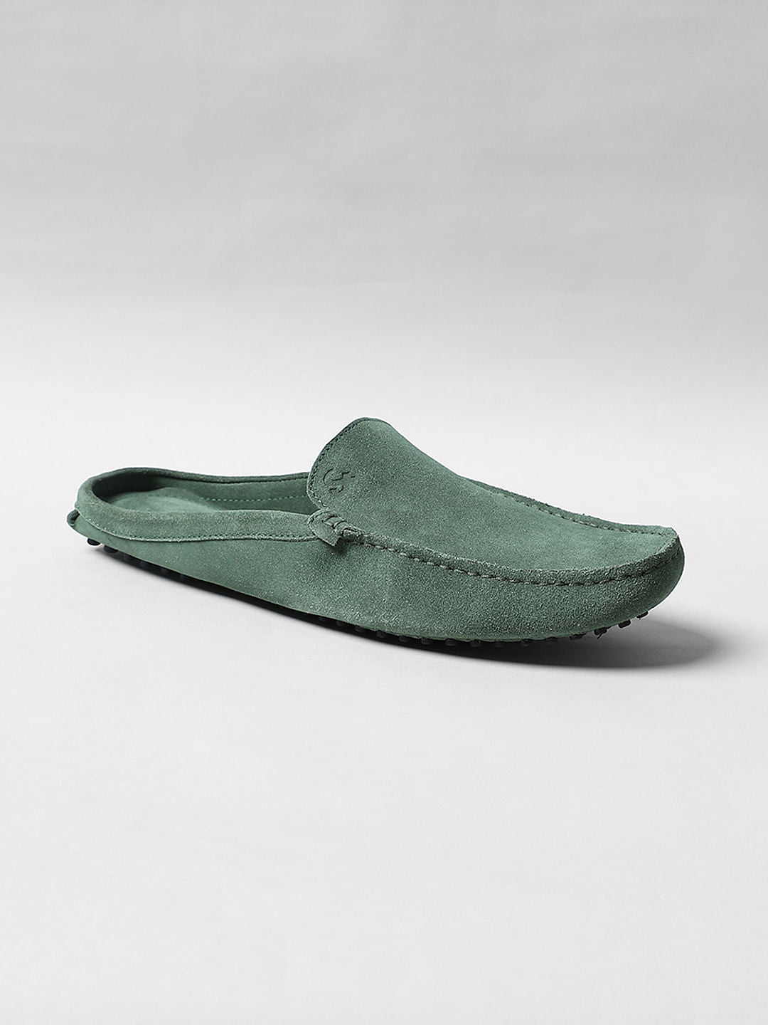 Green Suede Loafers