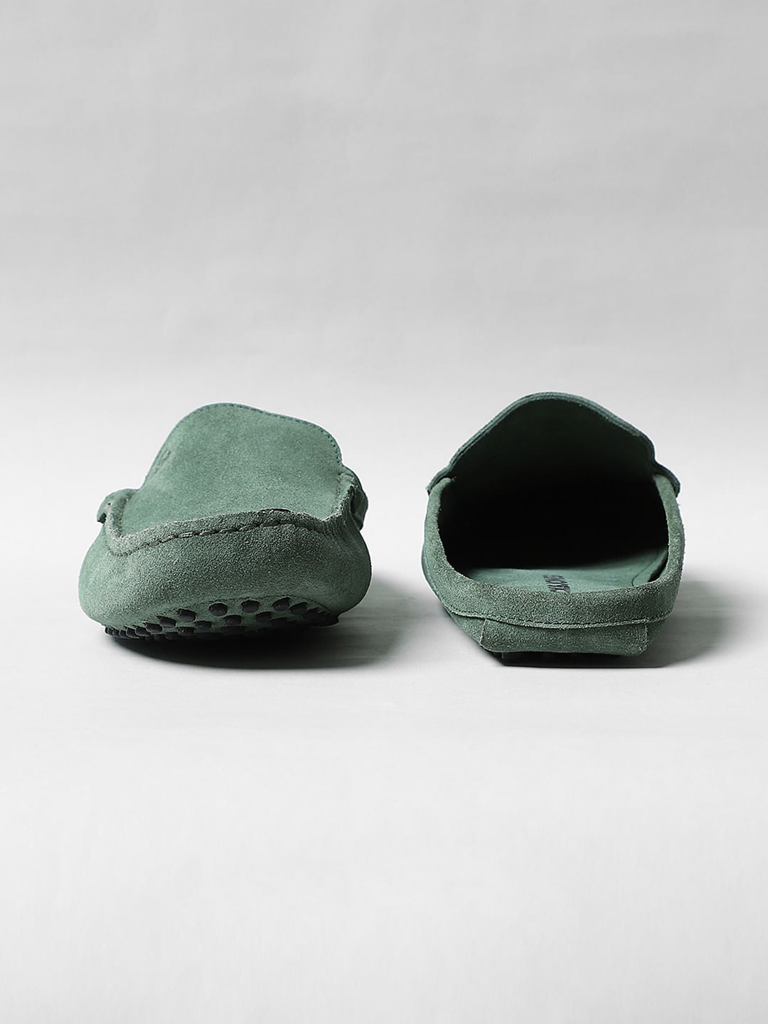 Green Suede Loafers