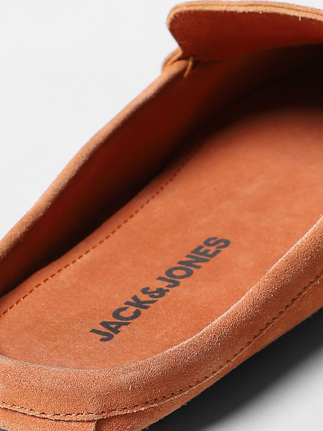 Orange Suede Loafers