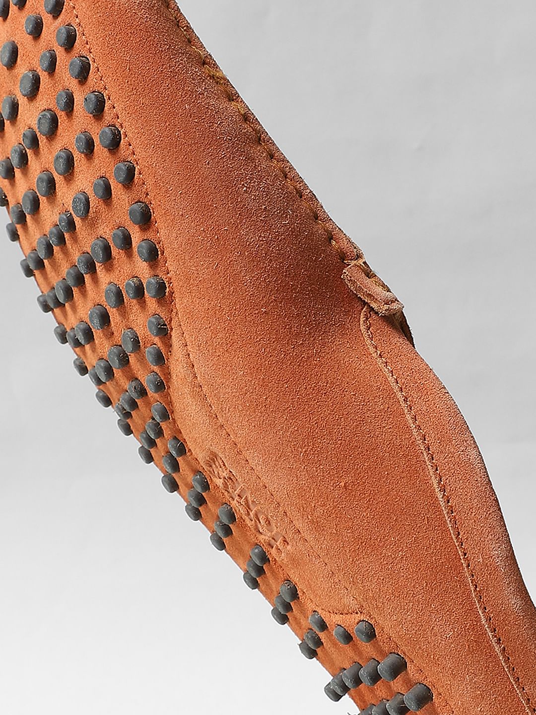 Orange Suede Loafers