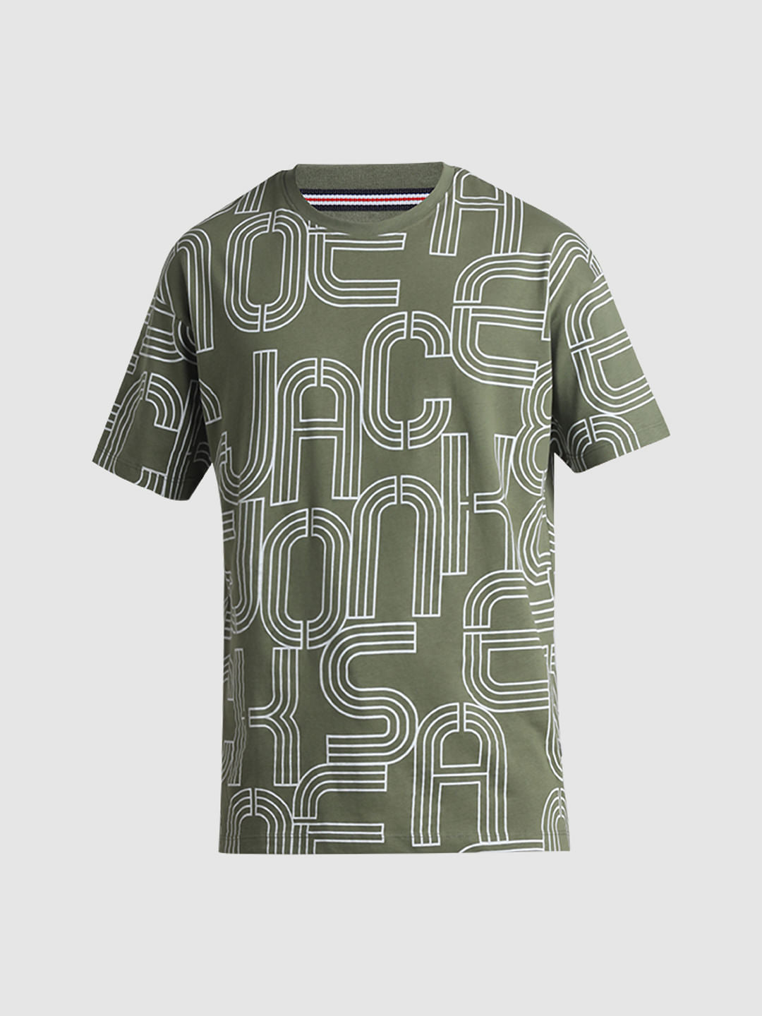 Green Typographic Oversized T-shirt