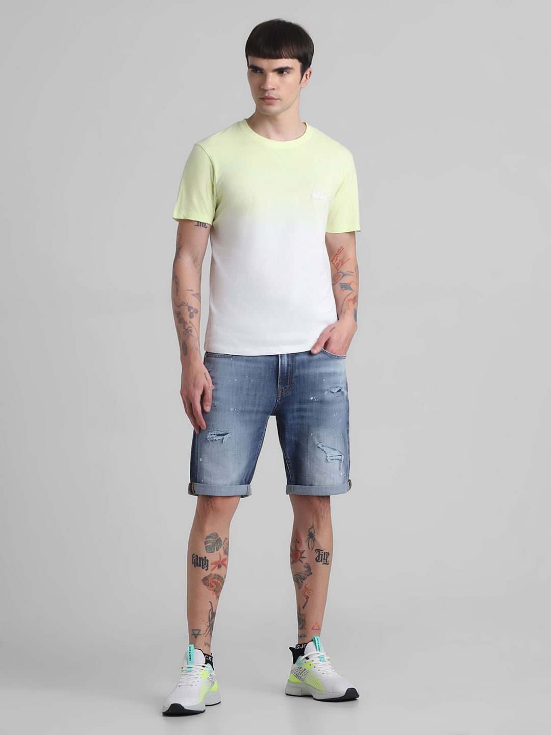 Green Ombre Crew Neck T-shirt