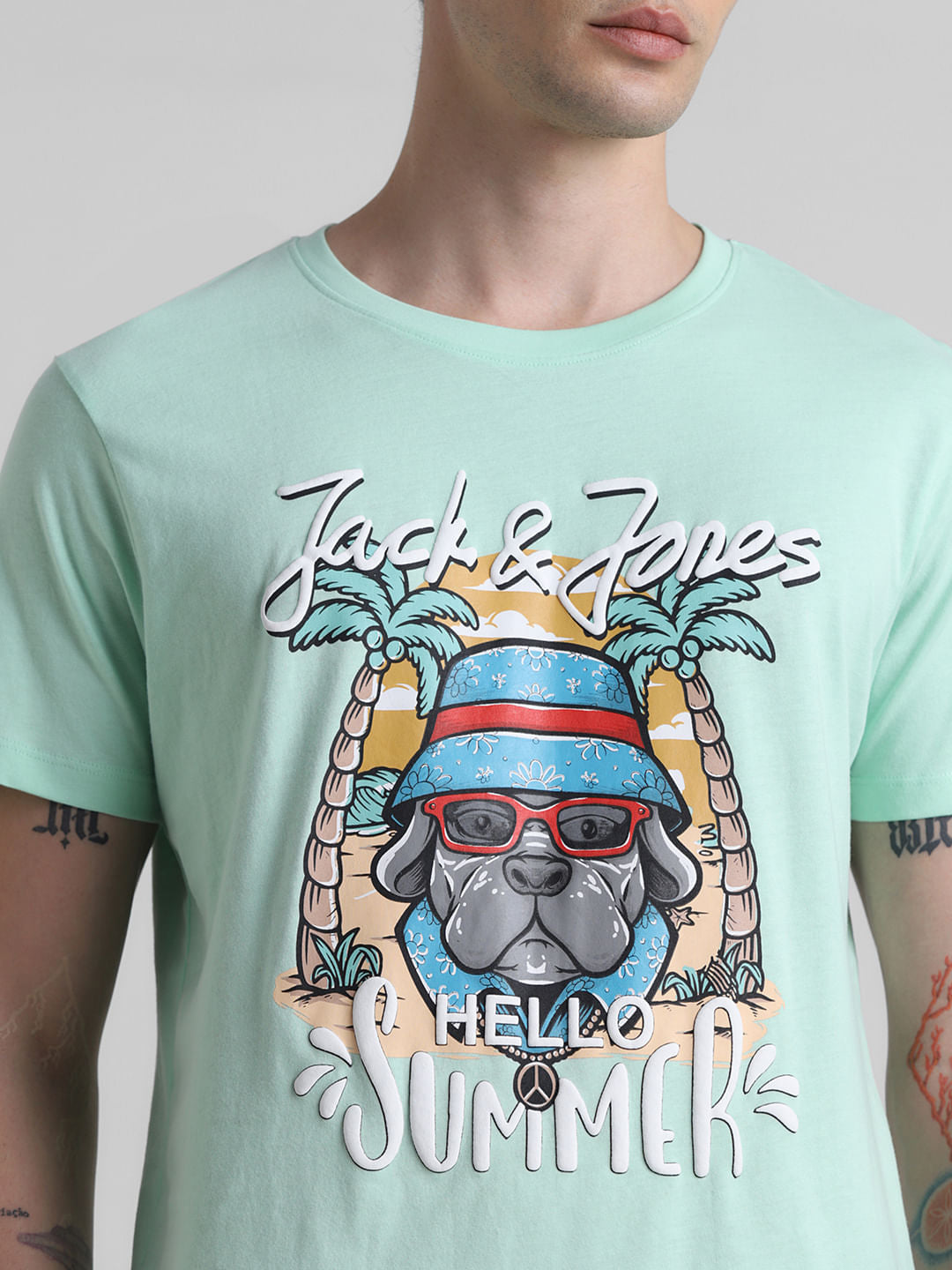 Green Graphic Print T-shirt