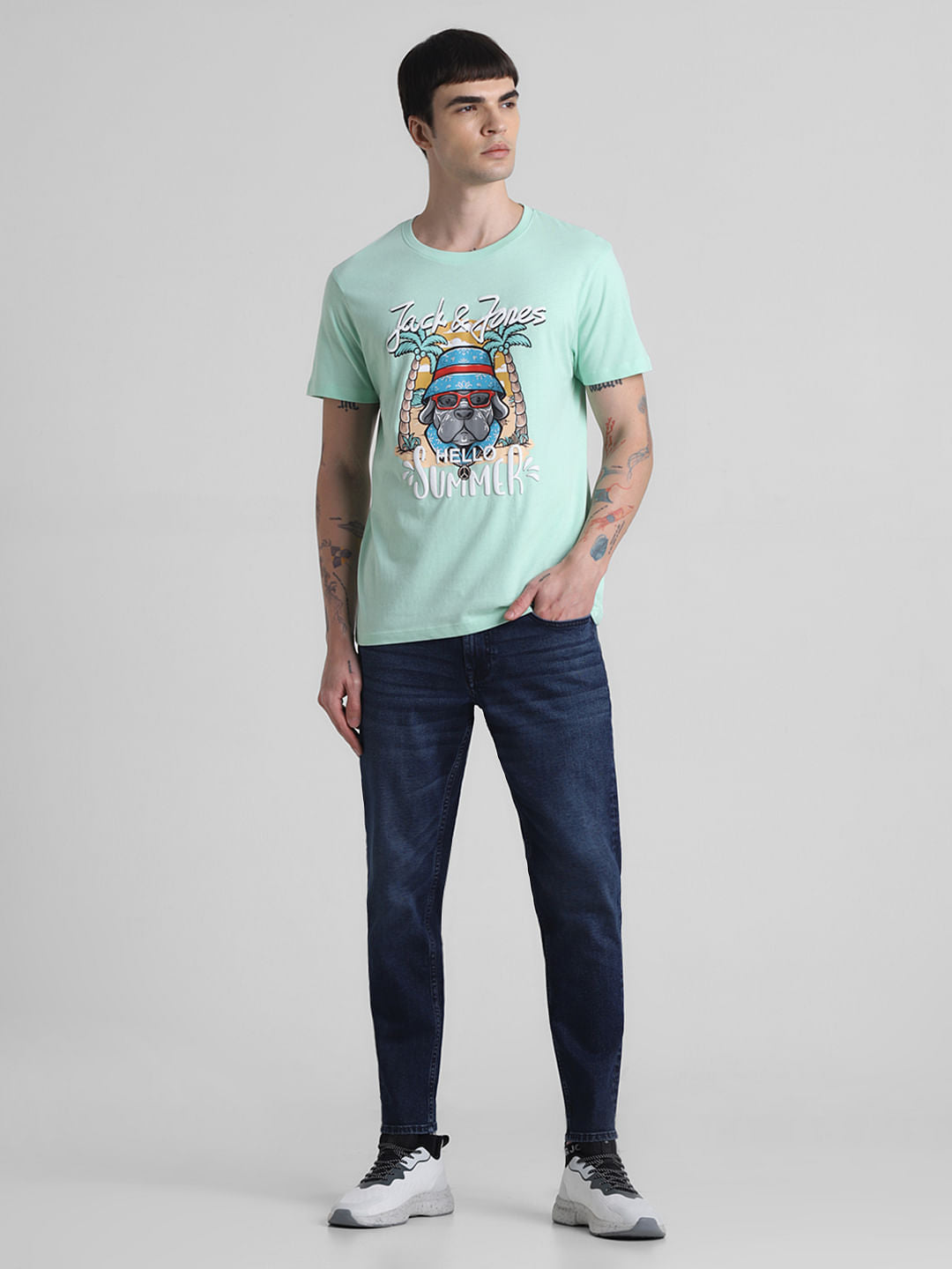 Green Graphic Print T-shirt