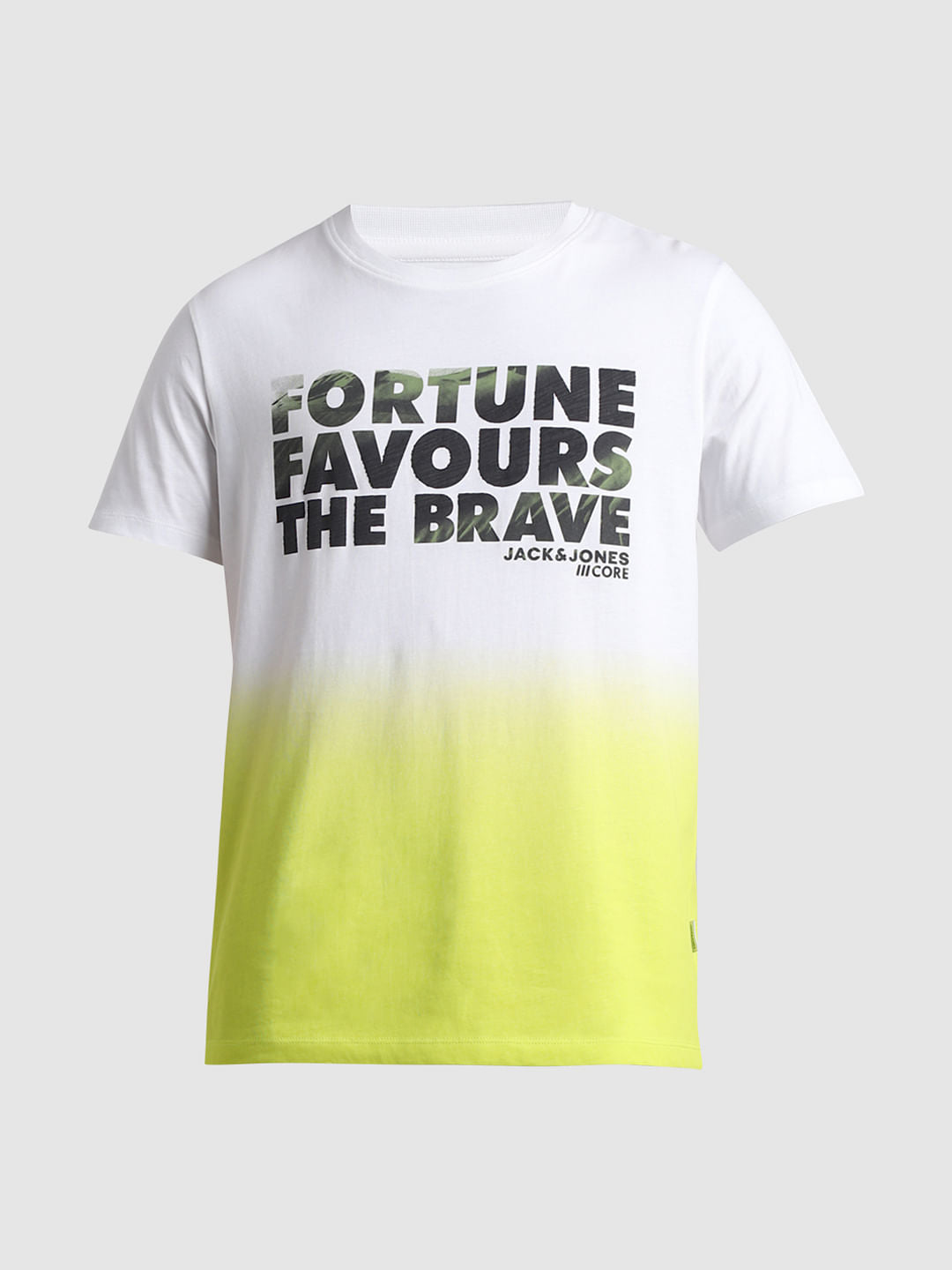 Green Slogan Print T-shirt