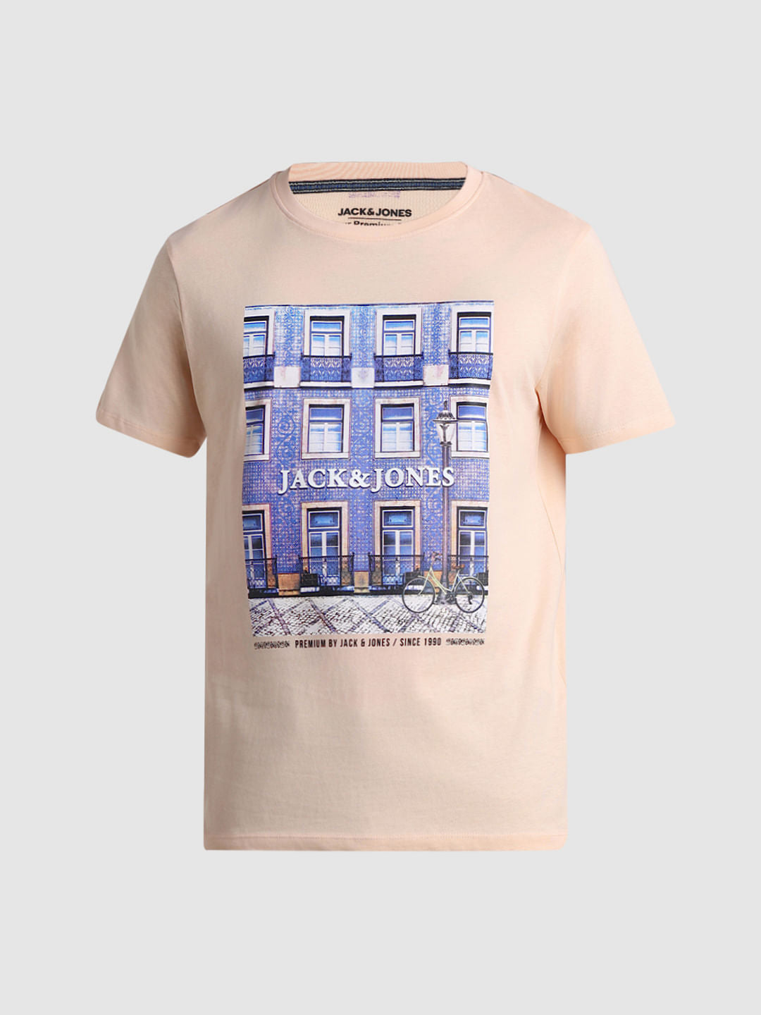 Peach Window Print T-shirt