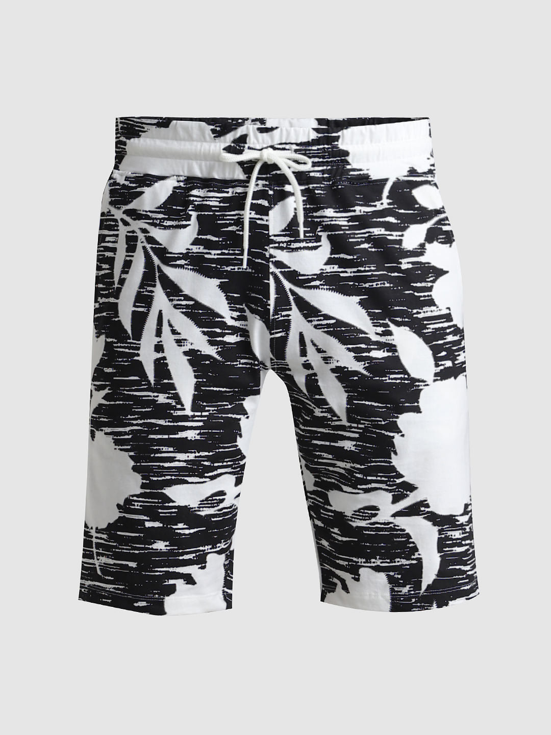 Black Printed Co-ord Set Sweatshorts