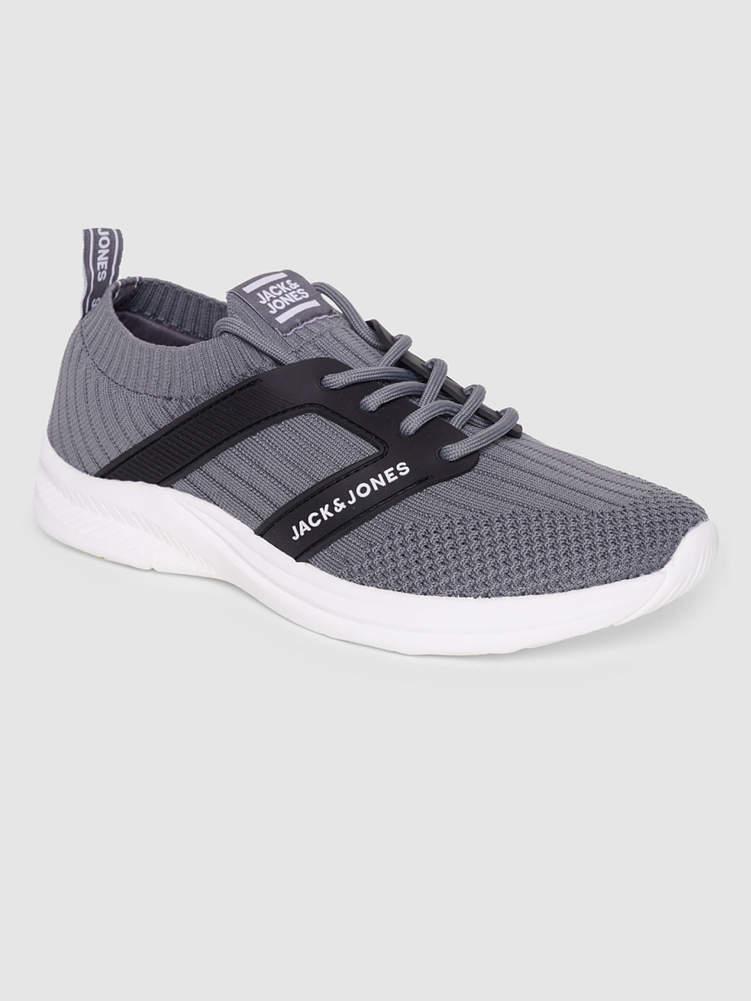 Grey Lace Up Sneakers