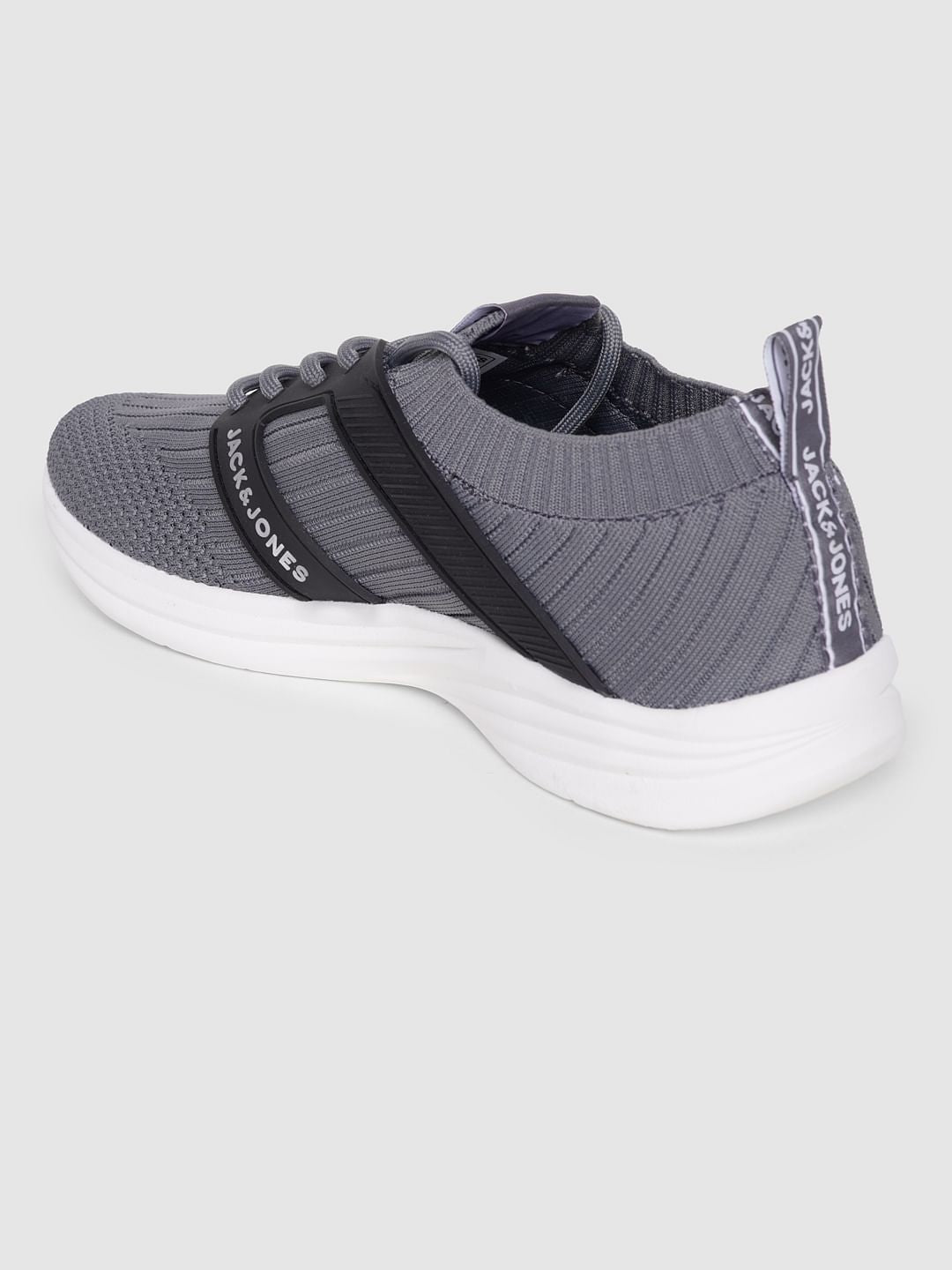 Grey Lace Up Sneakers