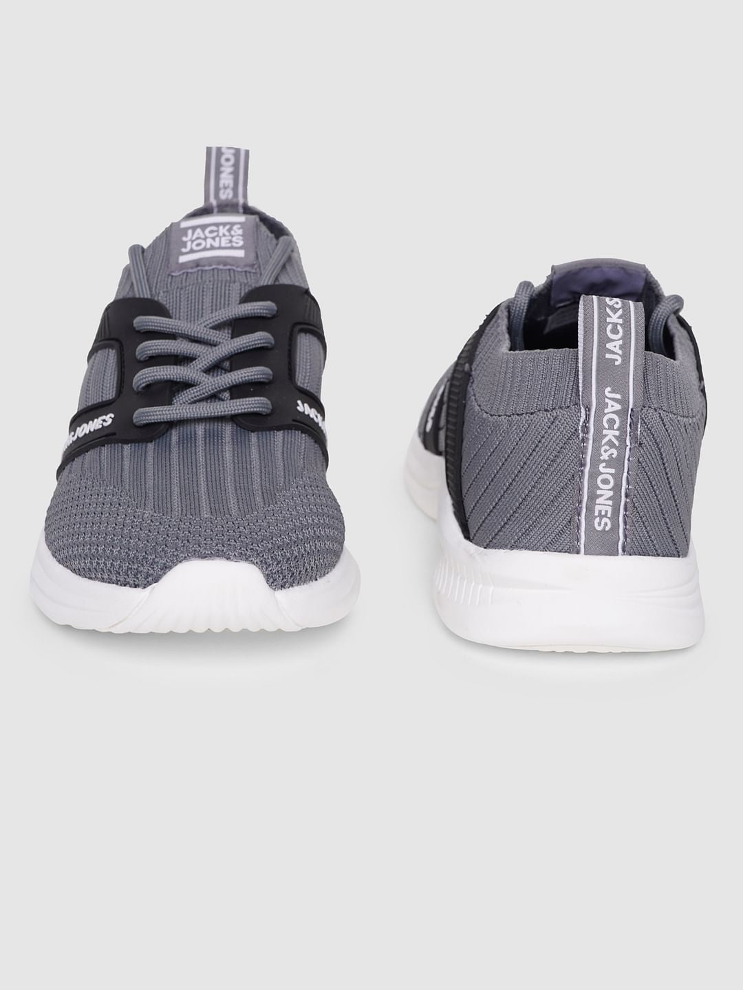 Grey Lace Up Sneakers