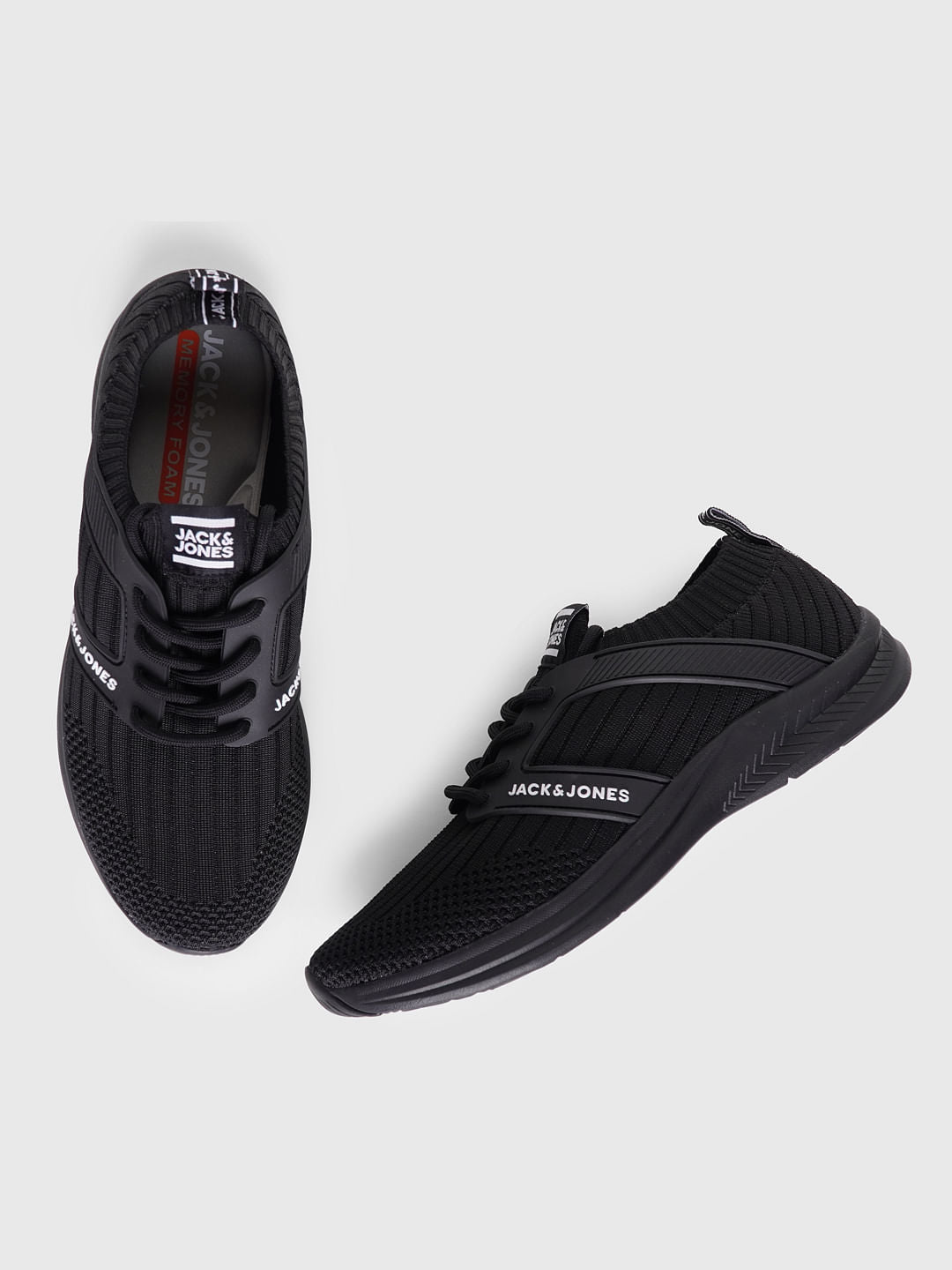 Black Lace Up Sneakers
