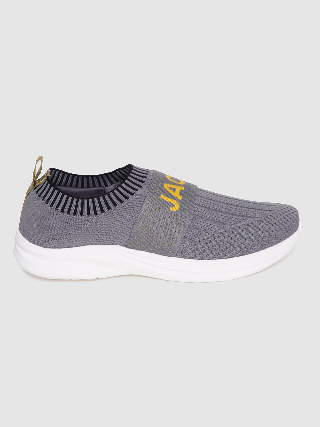 Grey Slip On Sneakers - 6