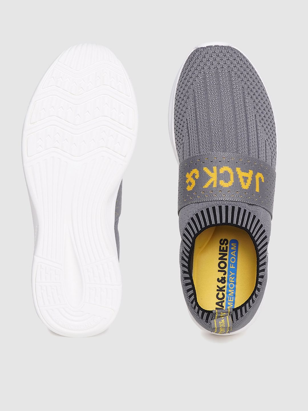 Grey Slip On Sneakers