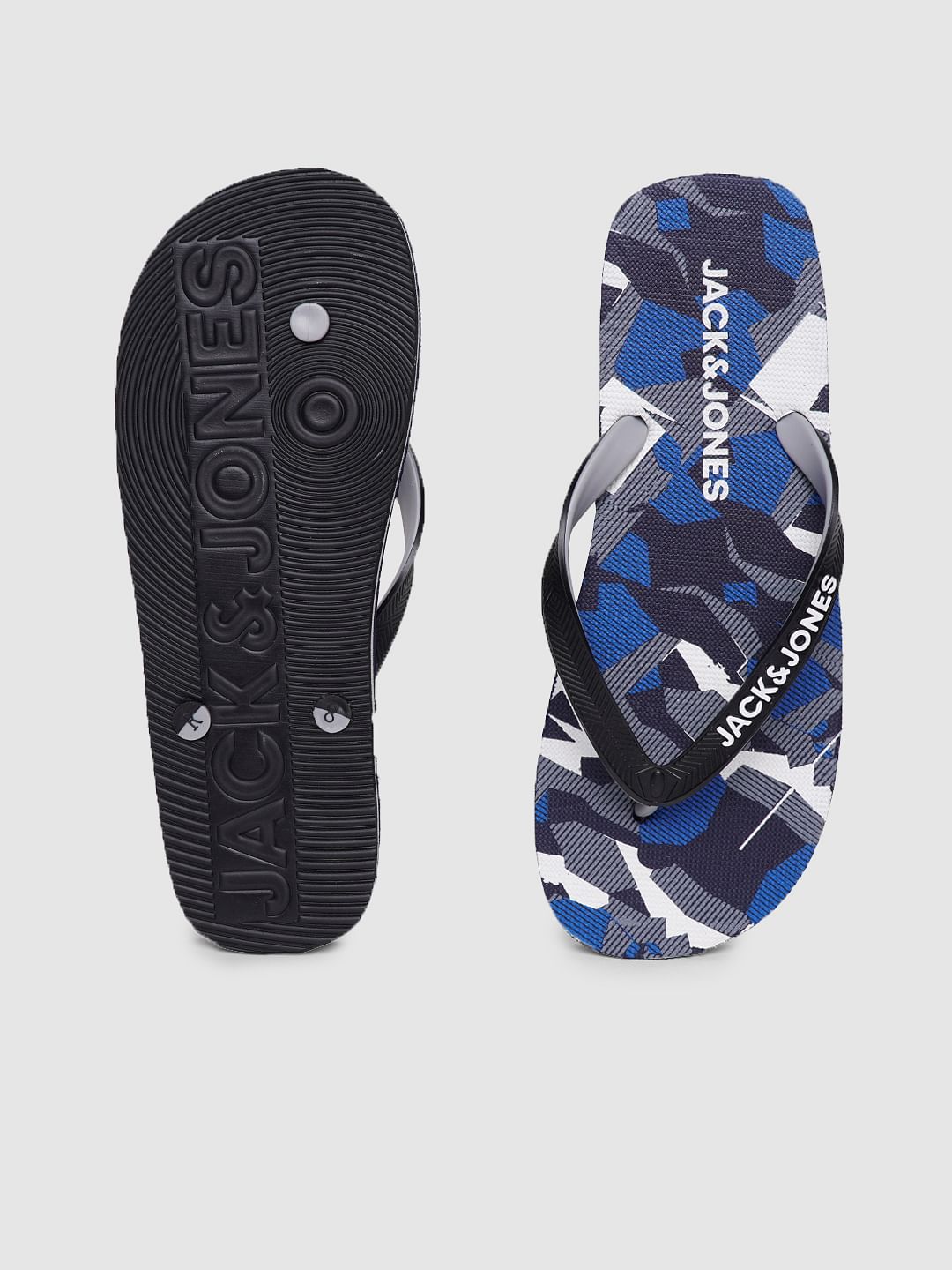 Blue Camo Flip Flops