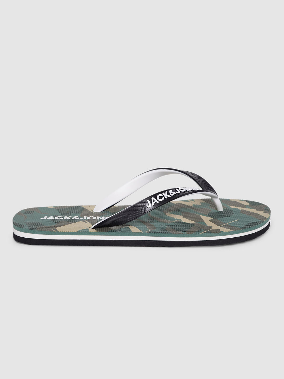 Green Camo Flip Flops