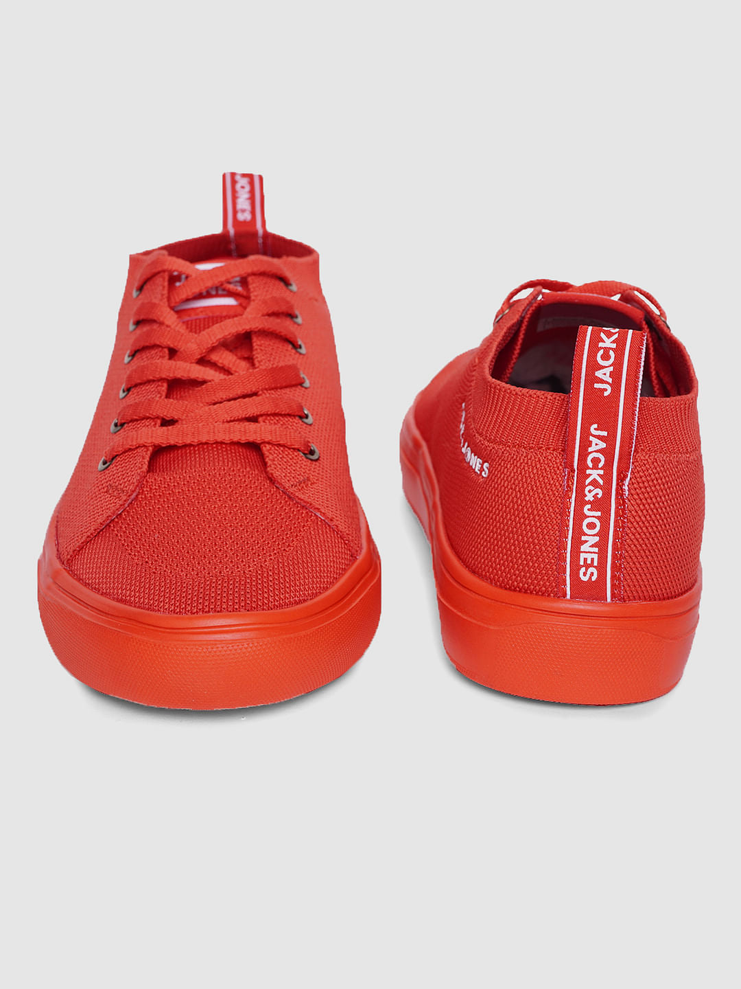 Red Lace Up Sneakers