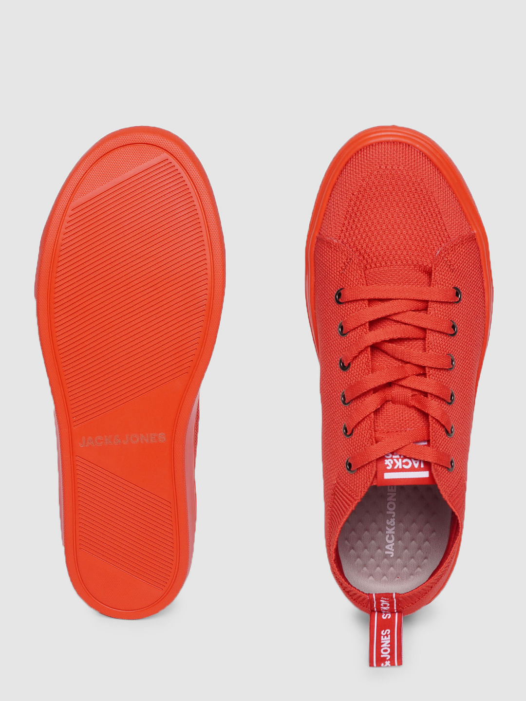 Red Lace Up Sneakers