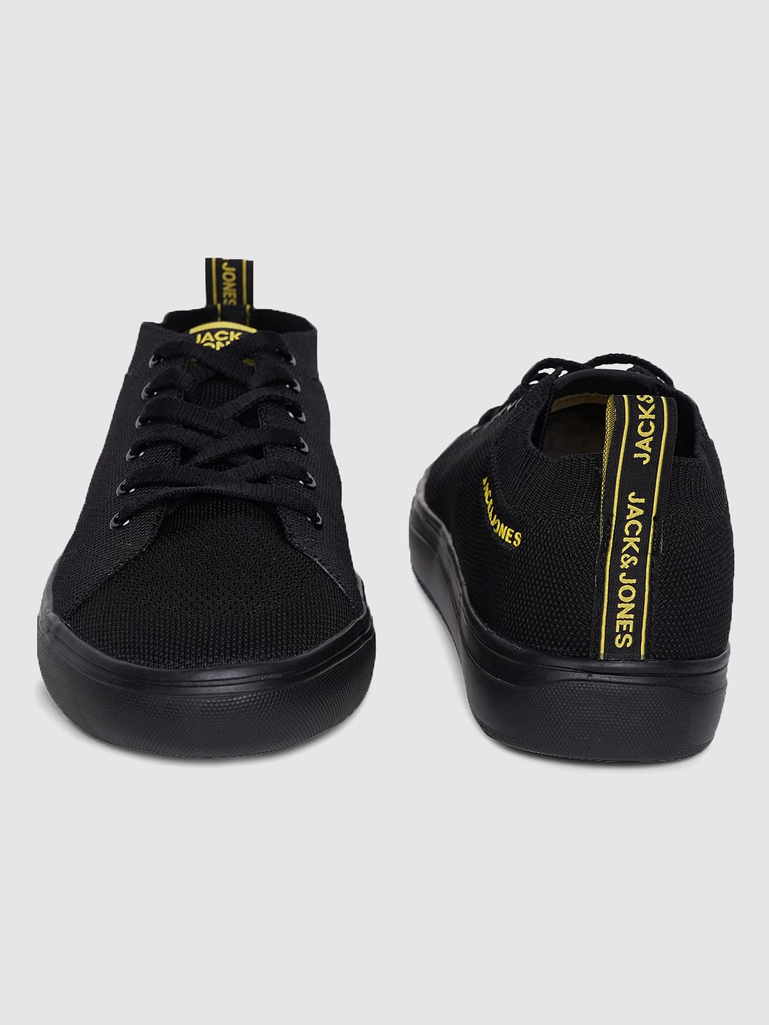 Black Lace Up Sneakers