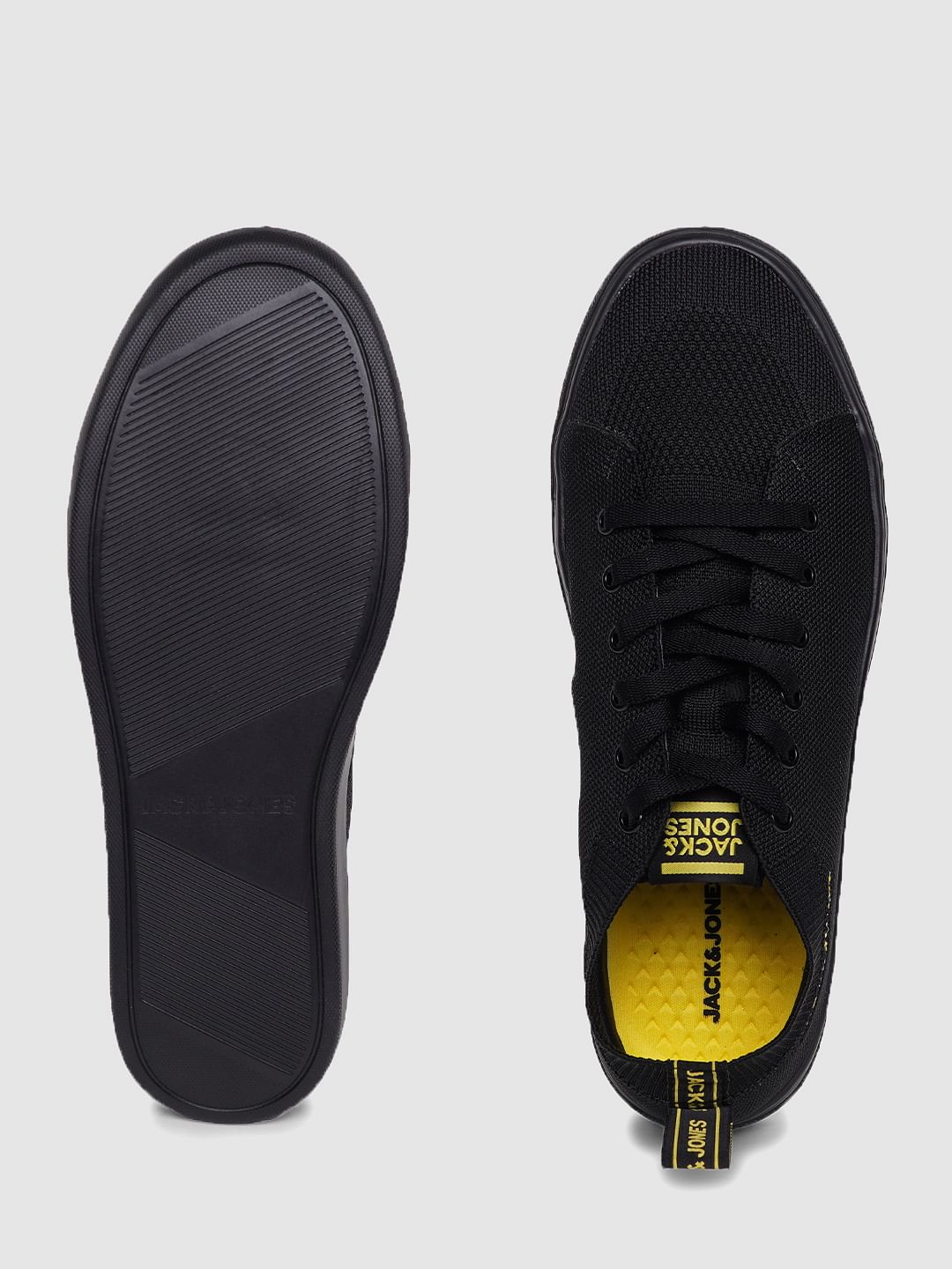 Black Lace Up Sneakers