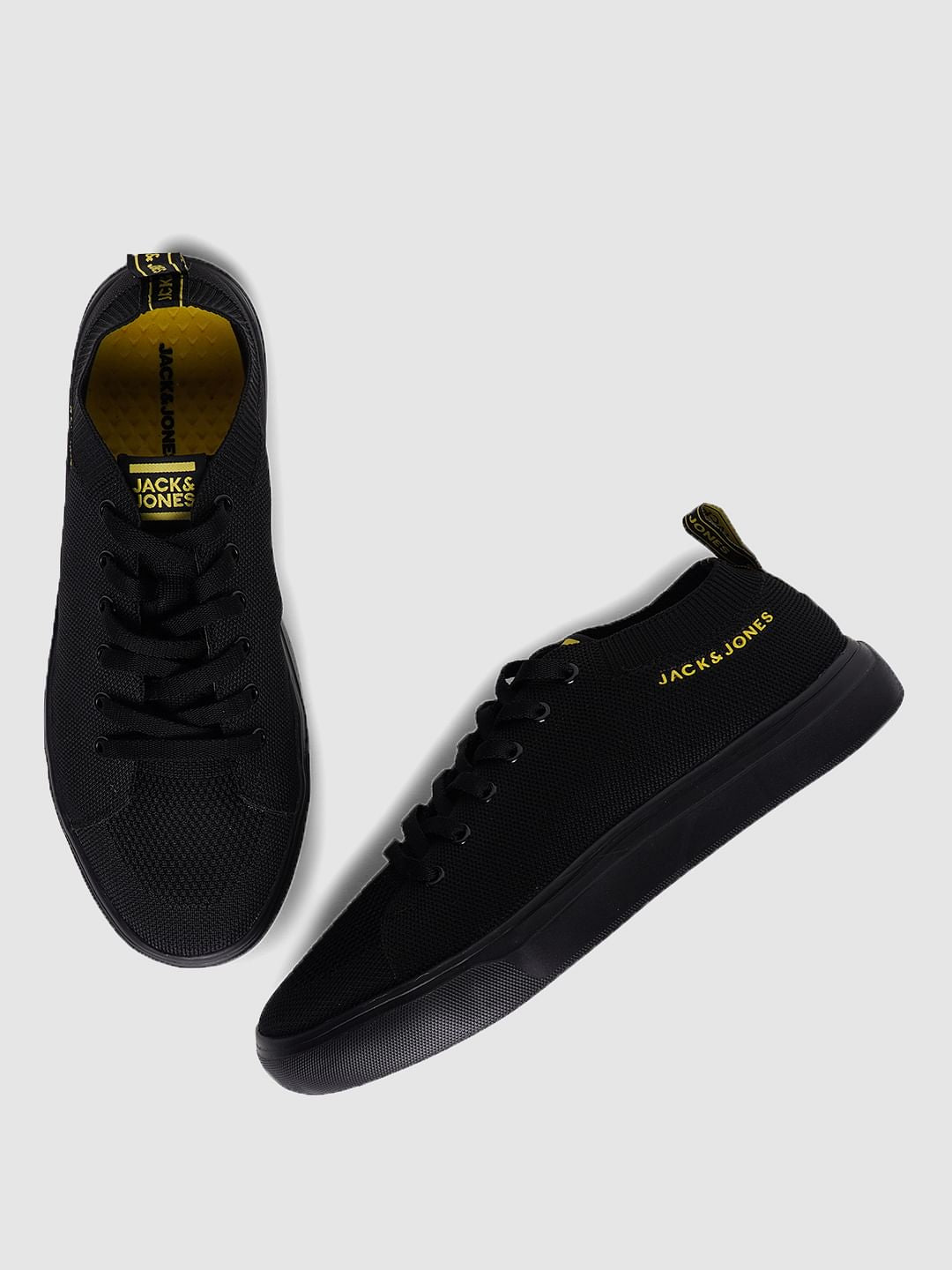 Black Lace Up Sneakers