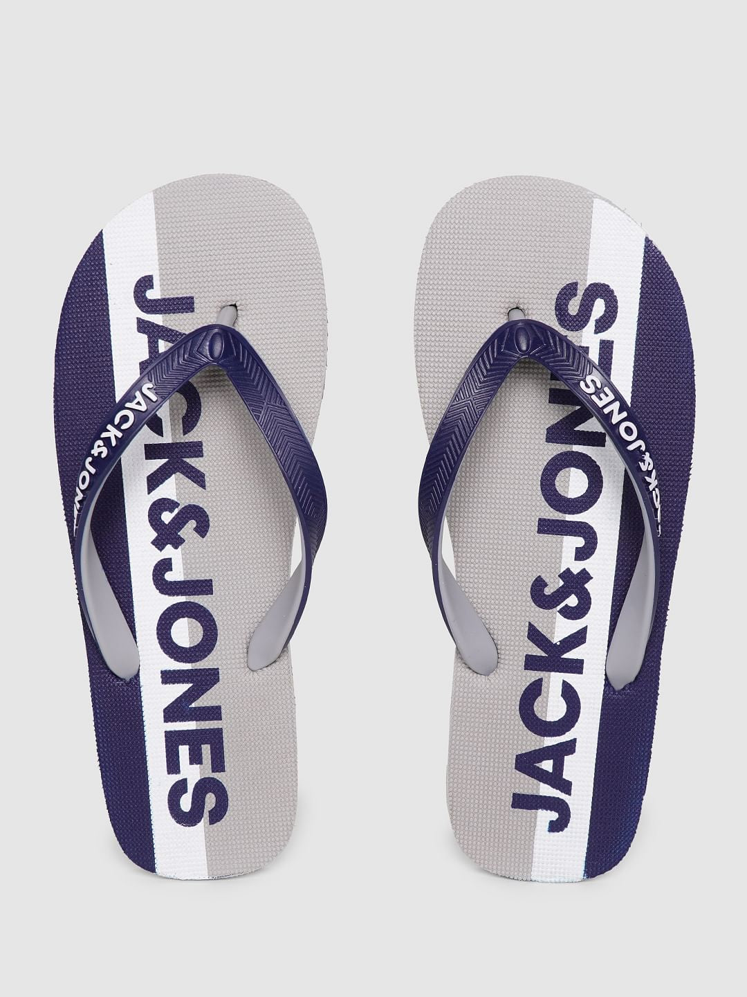 Blue Logo Print Flip Flops - 6