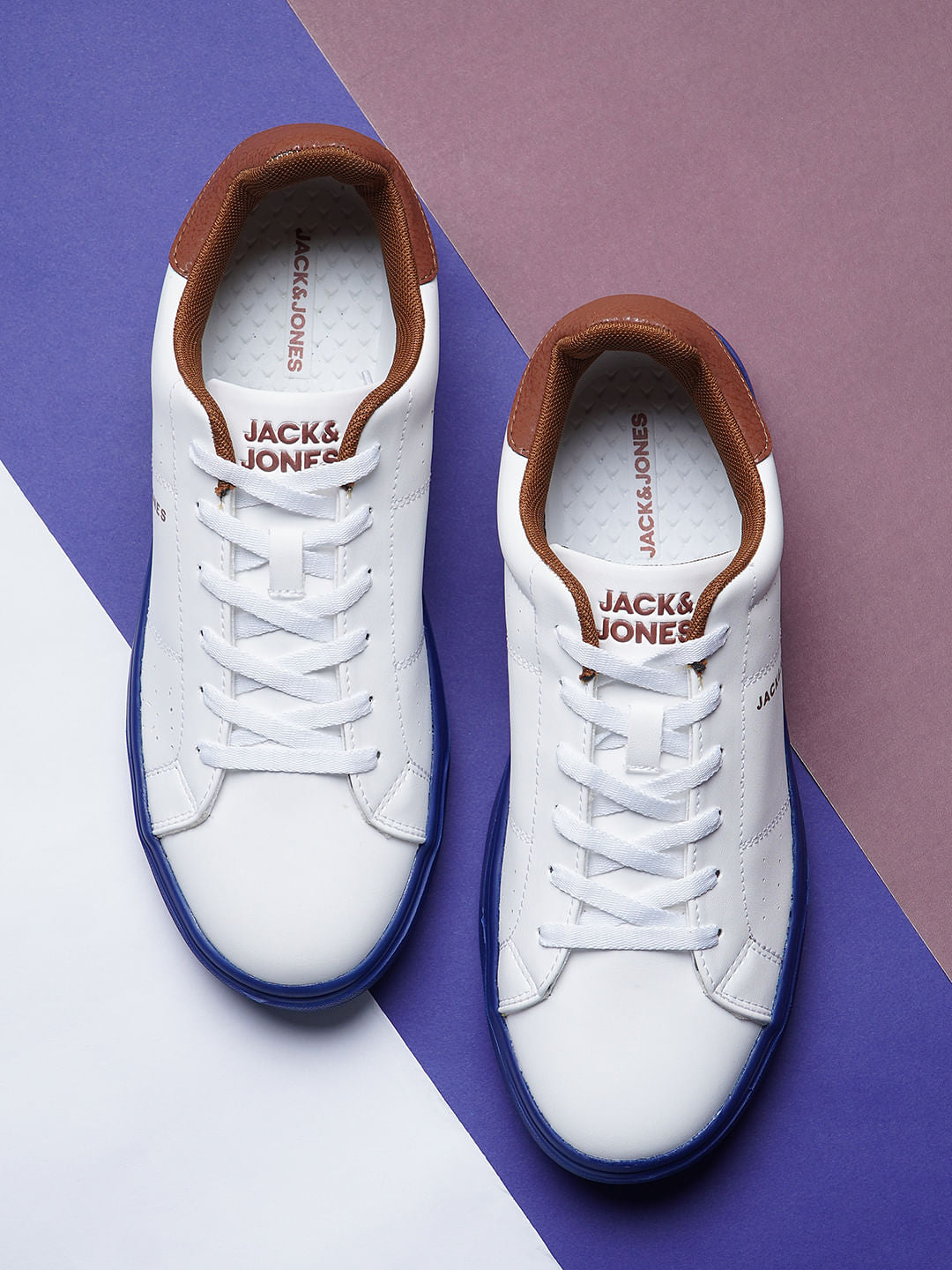 White PU Casual Sneakers - 6