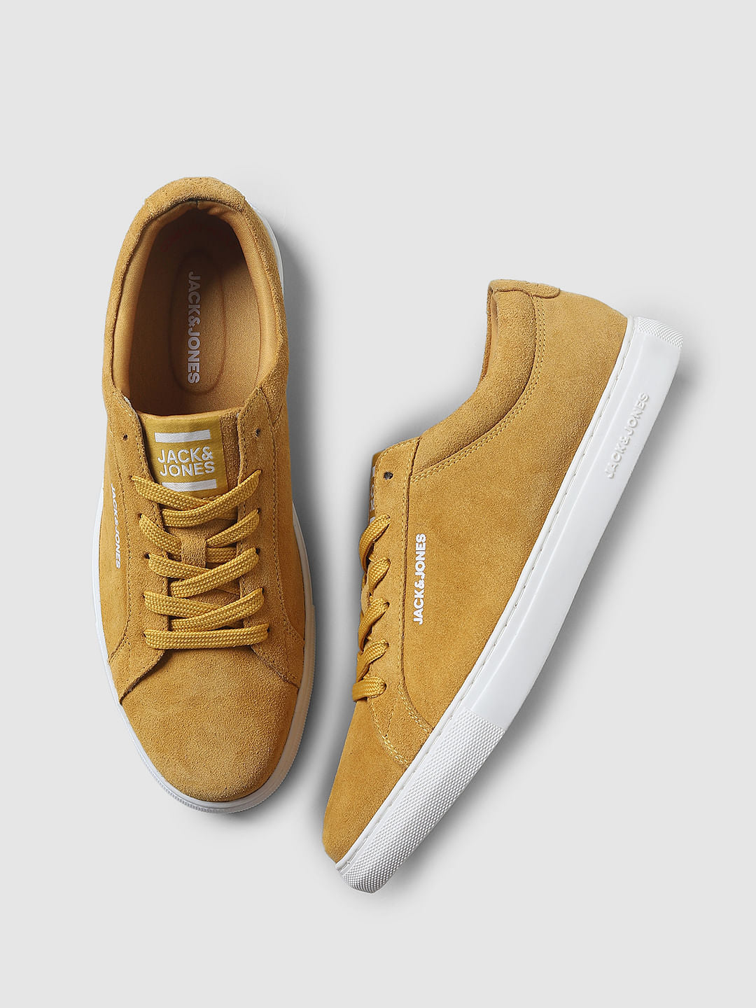 Yellow Logo Detail Sneakers