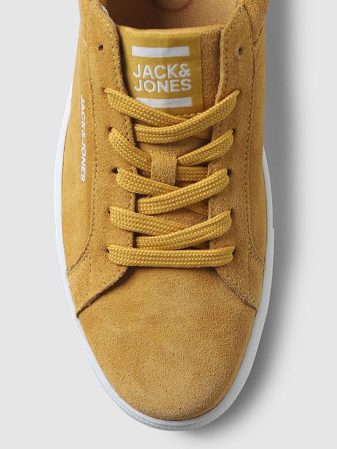 Yellow Logo Detail Sneakers
