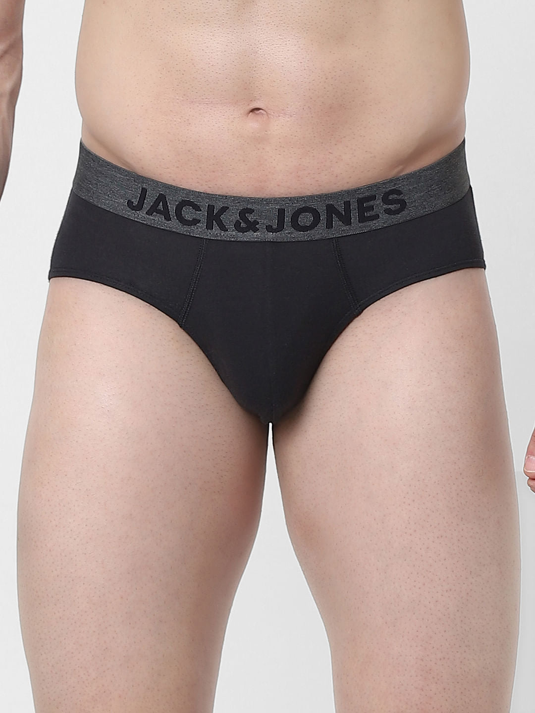 Black Logo Print Briefs