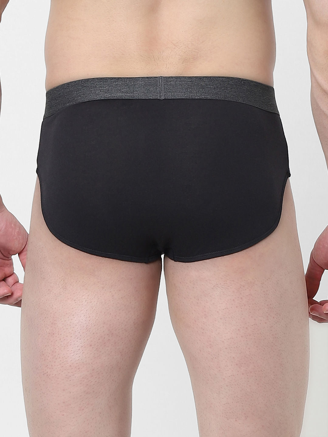 Black Logo Print Briefs