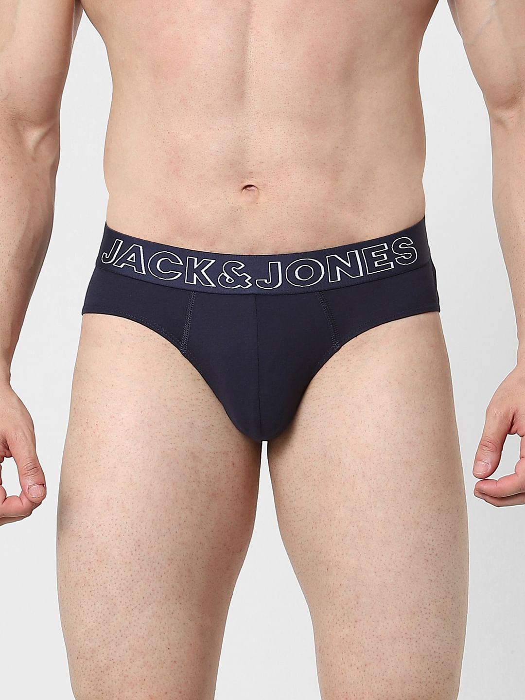 Pack Of 2 Blue & Grey Briefs