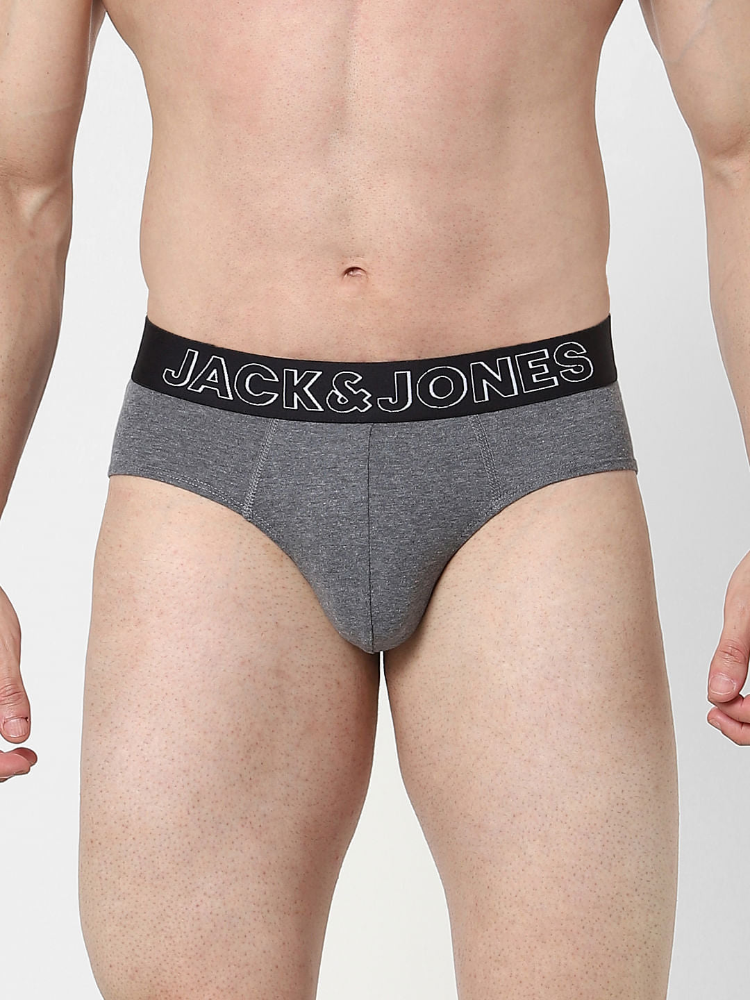 Pack Of 2 Black & Grey Briefs