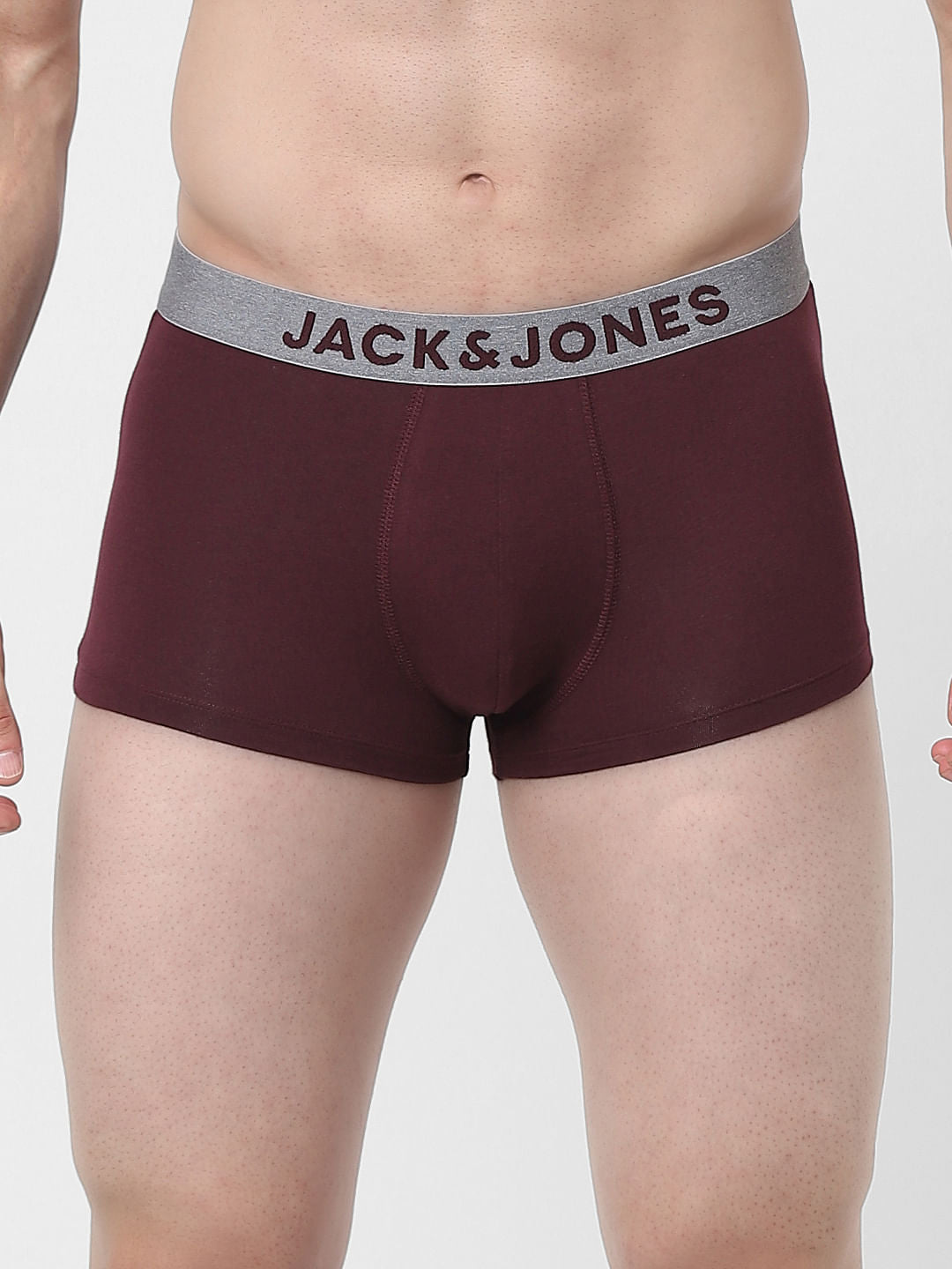 Maroon Logo Print Trunks - S