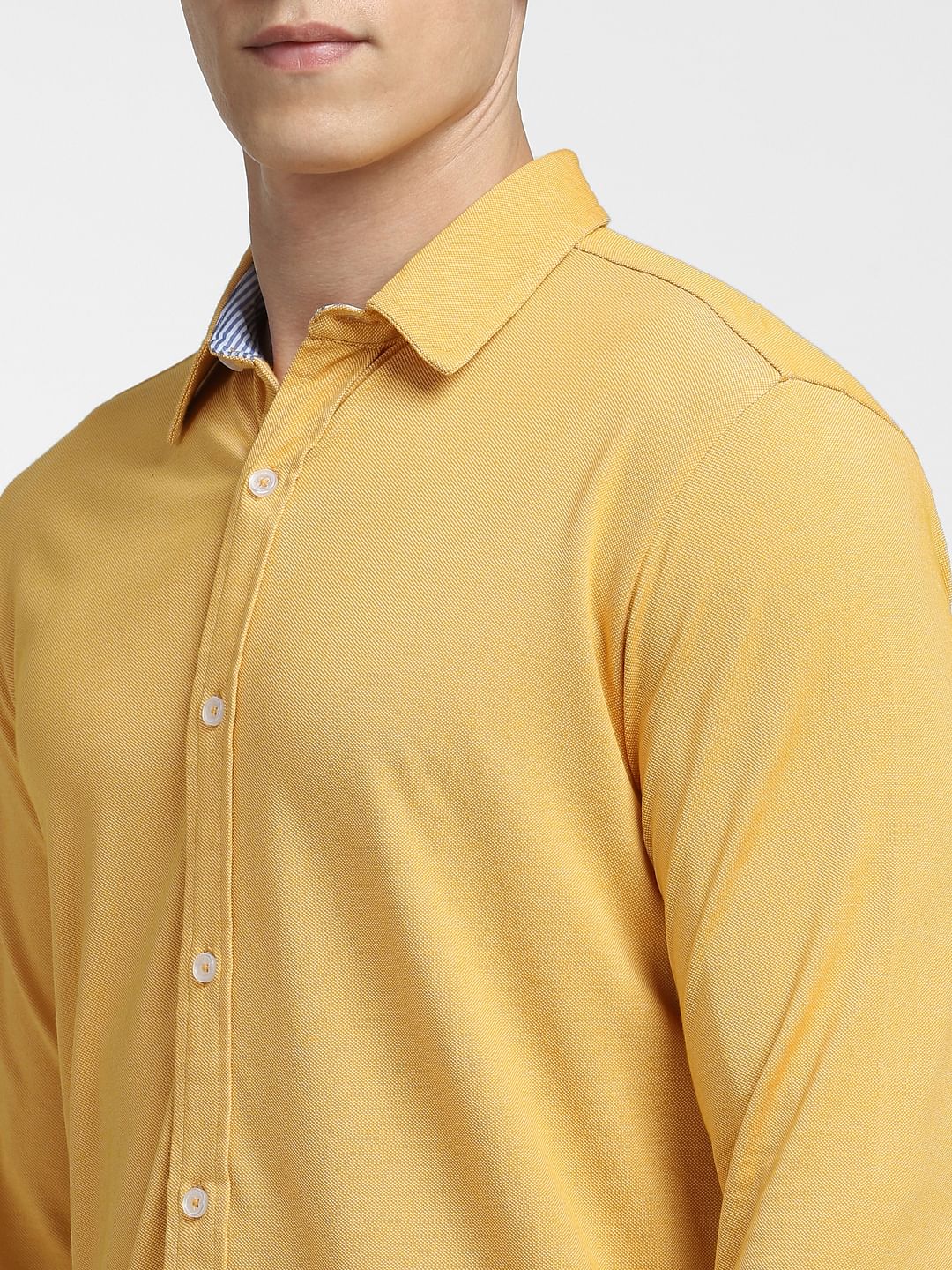 Yellow Full Sleeves Shirt