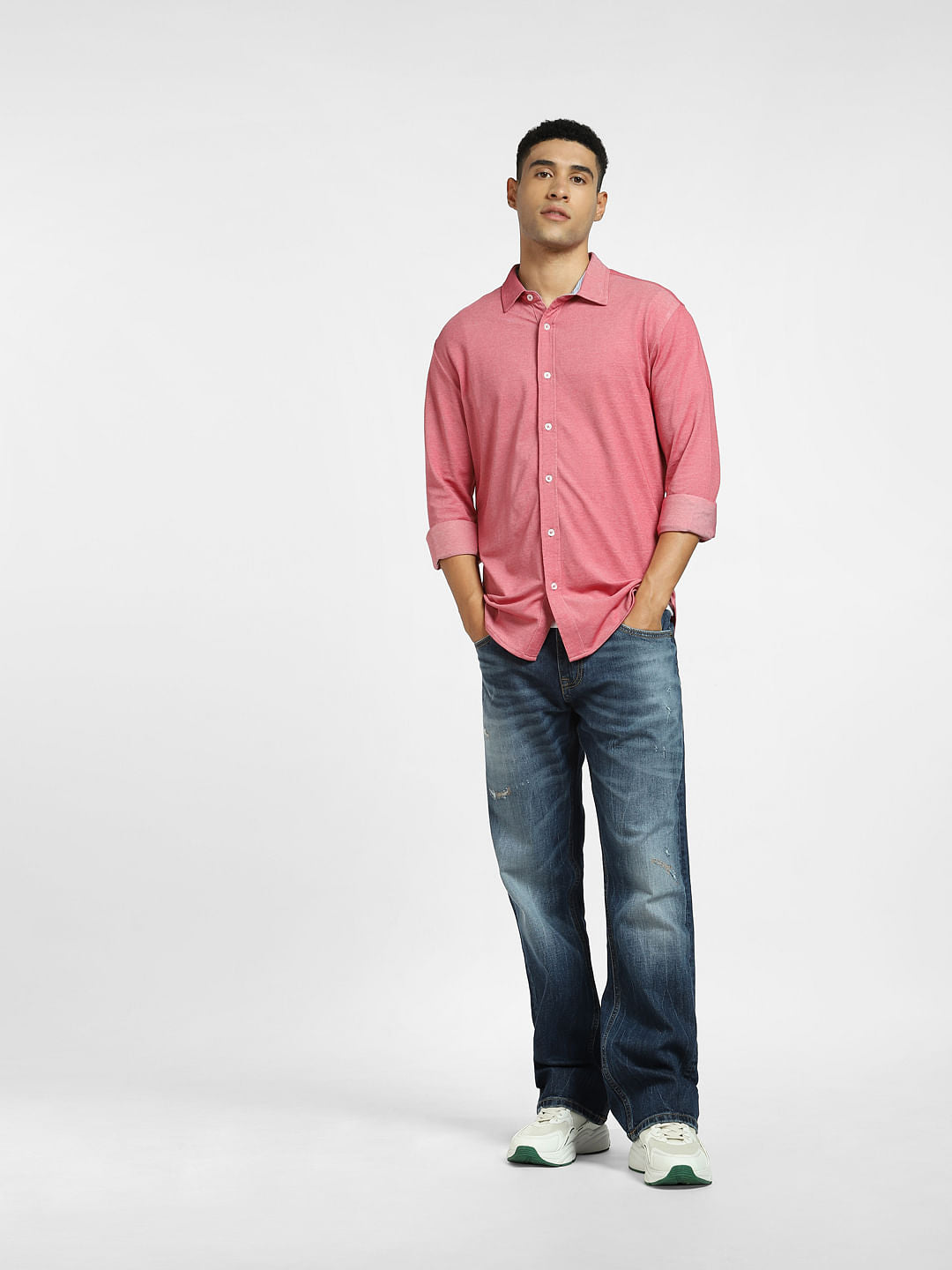 Pink Full Sleeves Shirt