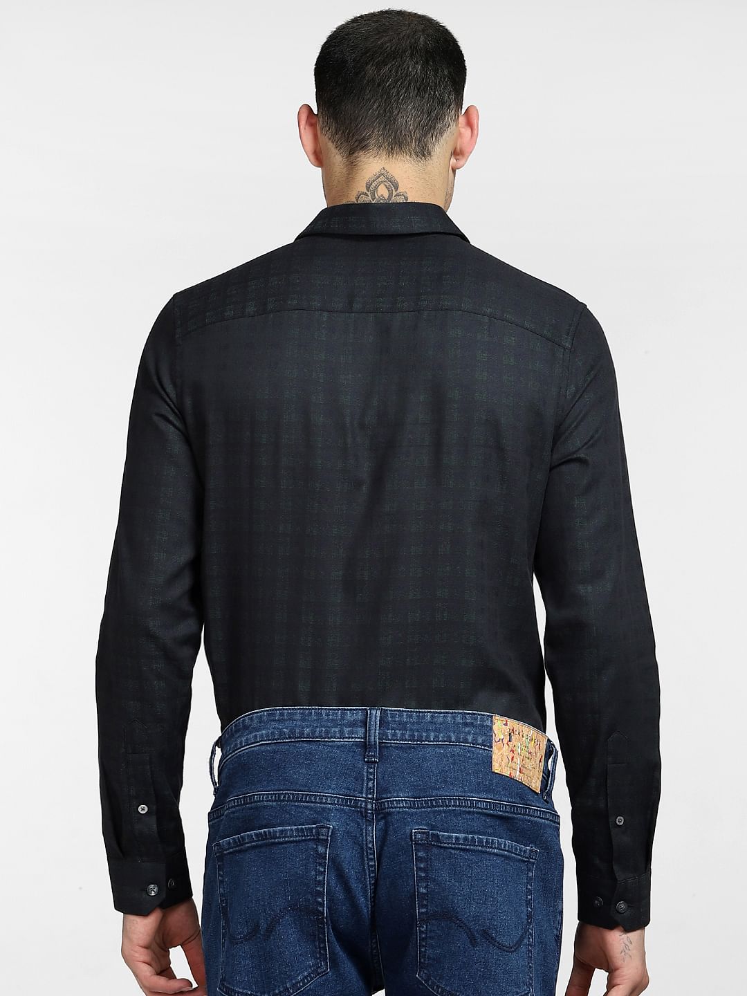 Green Check Full Sleeves Shirt