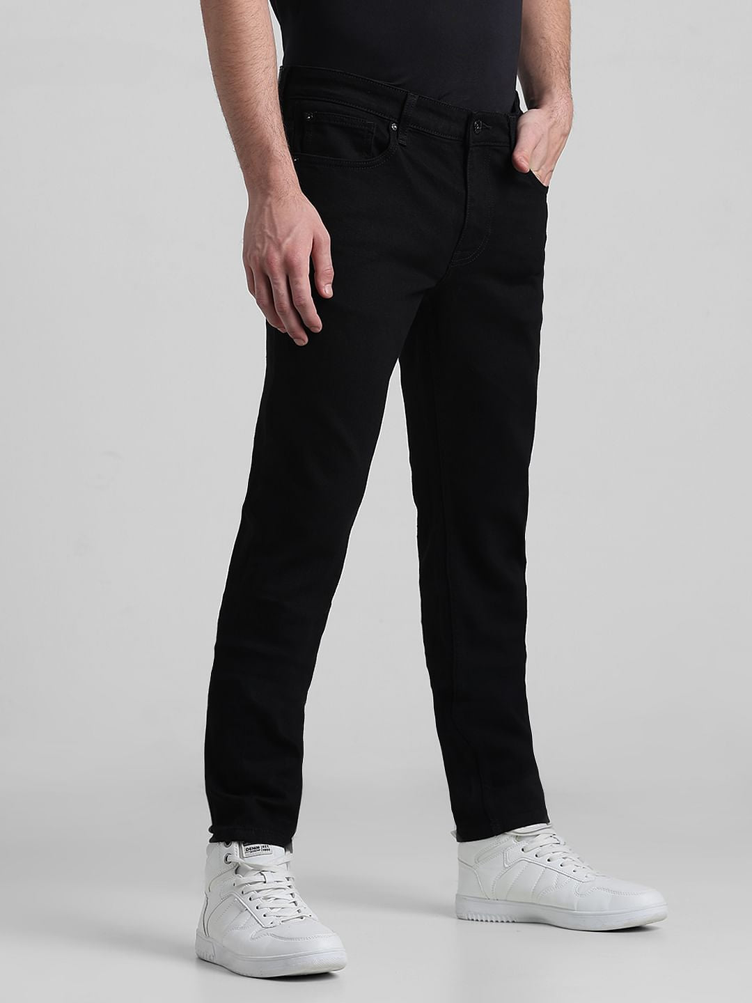 Black Low Rise Glenn Slim Fit Jeans