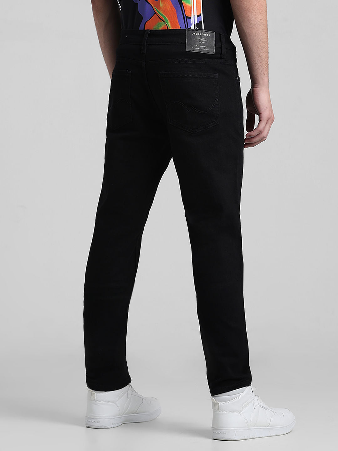 Black Low Rise Glenn Slim Fit Jeans